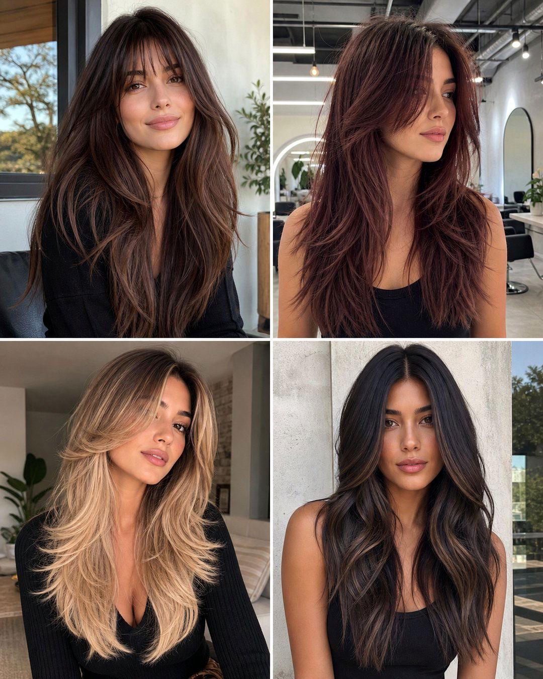 25 Long Hair No Layers Haircuts for Sleek Smooth Styles