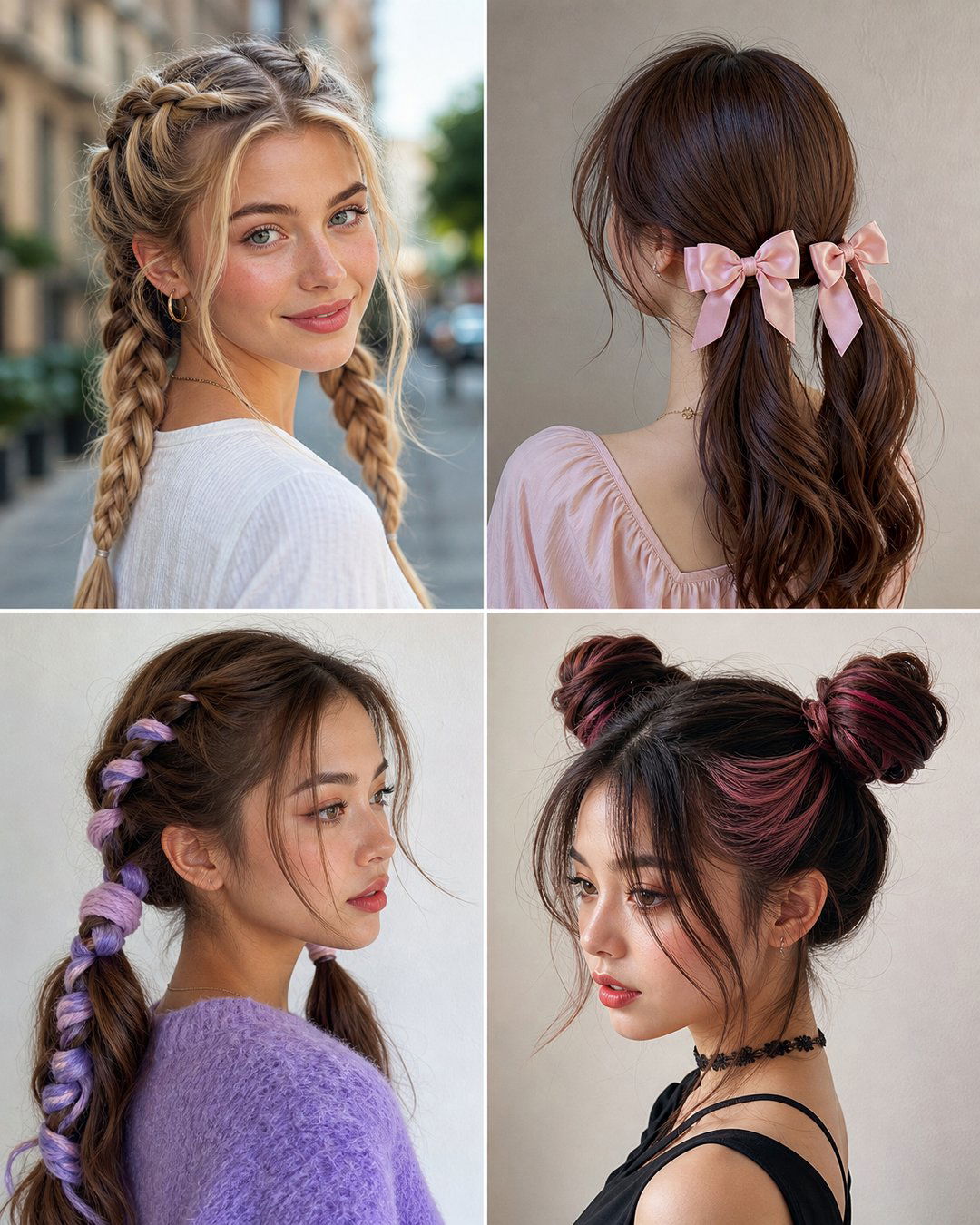 25 Long Hair Pigtail Hairstyles Cute and Trendy Looks