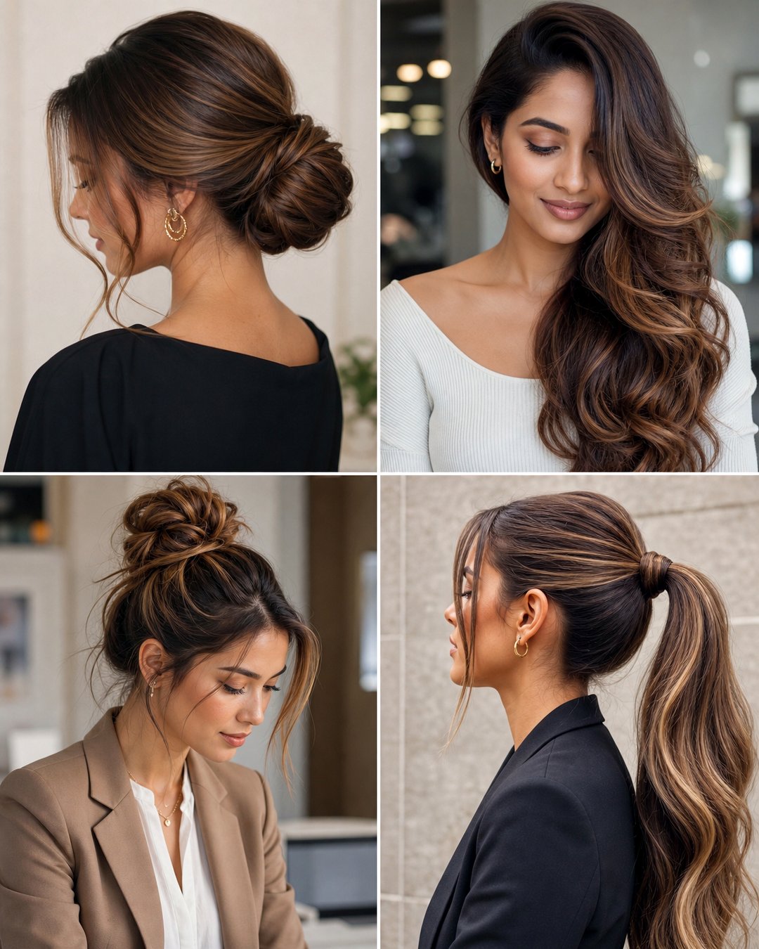 25 Long Hair Professional Hairstyles for a Polished Look