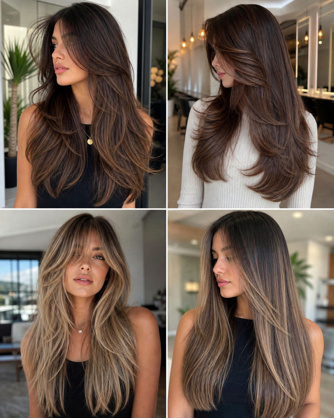 25 Long Hair Two Layer Haircuts for Volume and Style