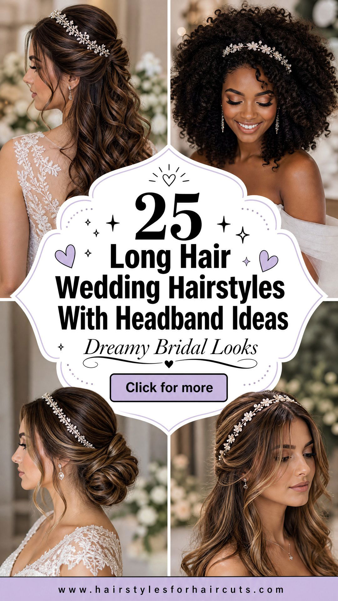 25 Long Hair Wedding Hairstyles With Headband Ideas - 25 Long Hair Wedding Hairstyles With Headband Ideas