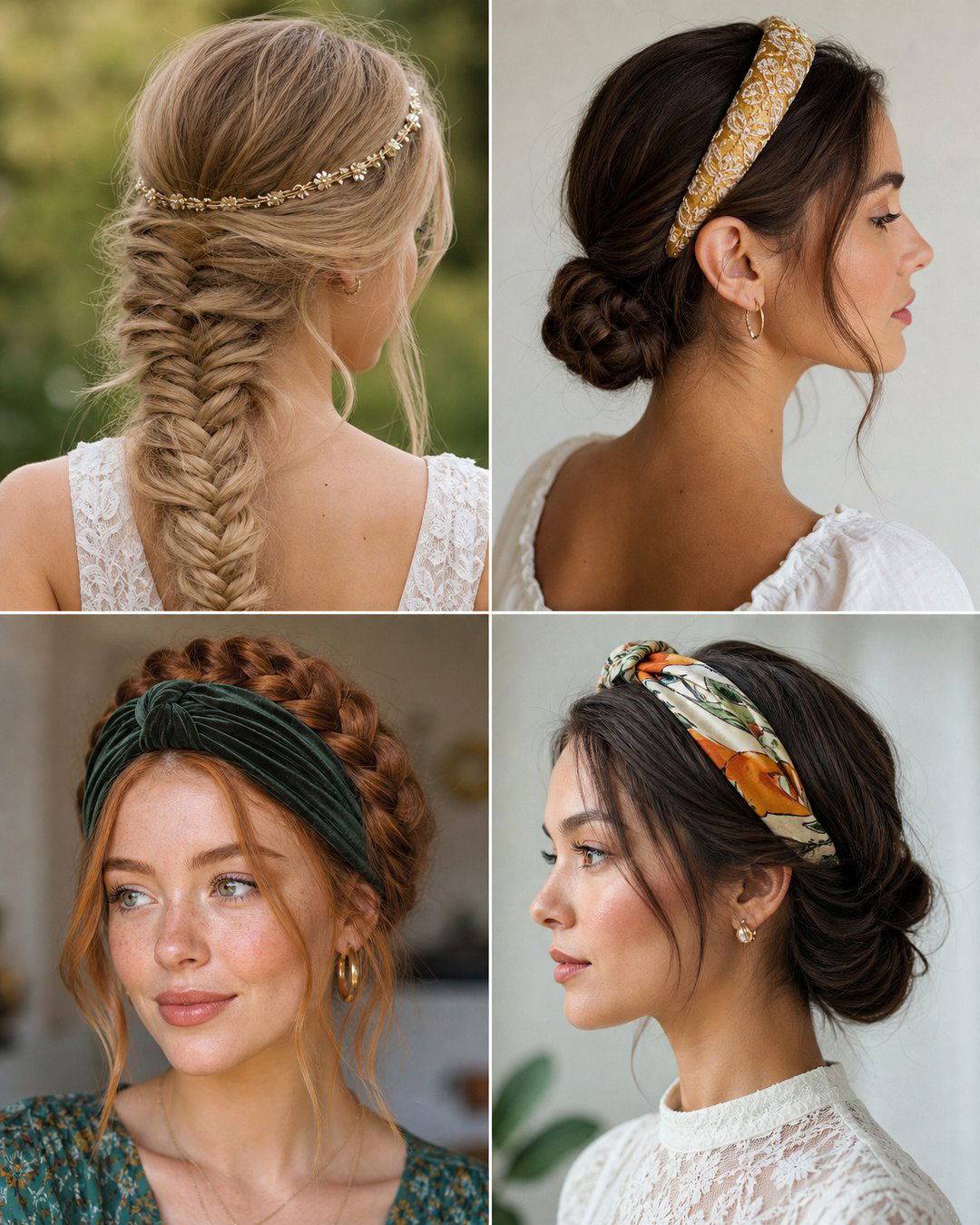 25 Long Hair Wedding Hairstyles With Headband Ideas