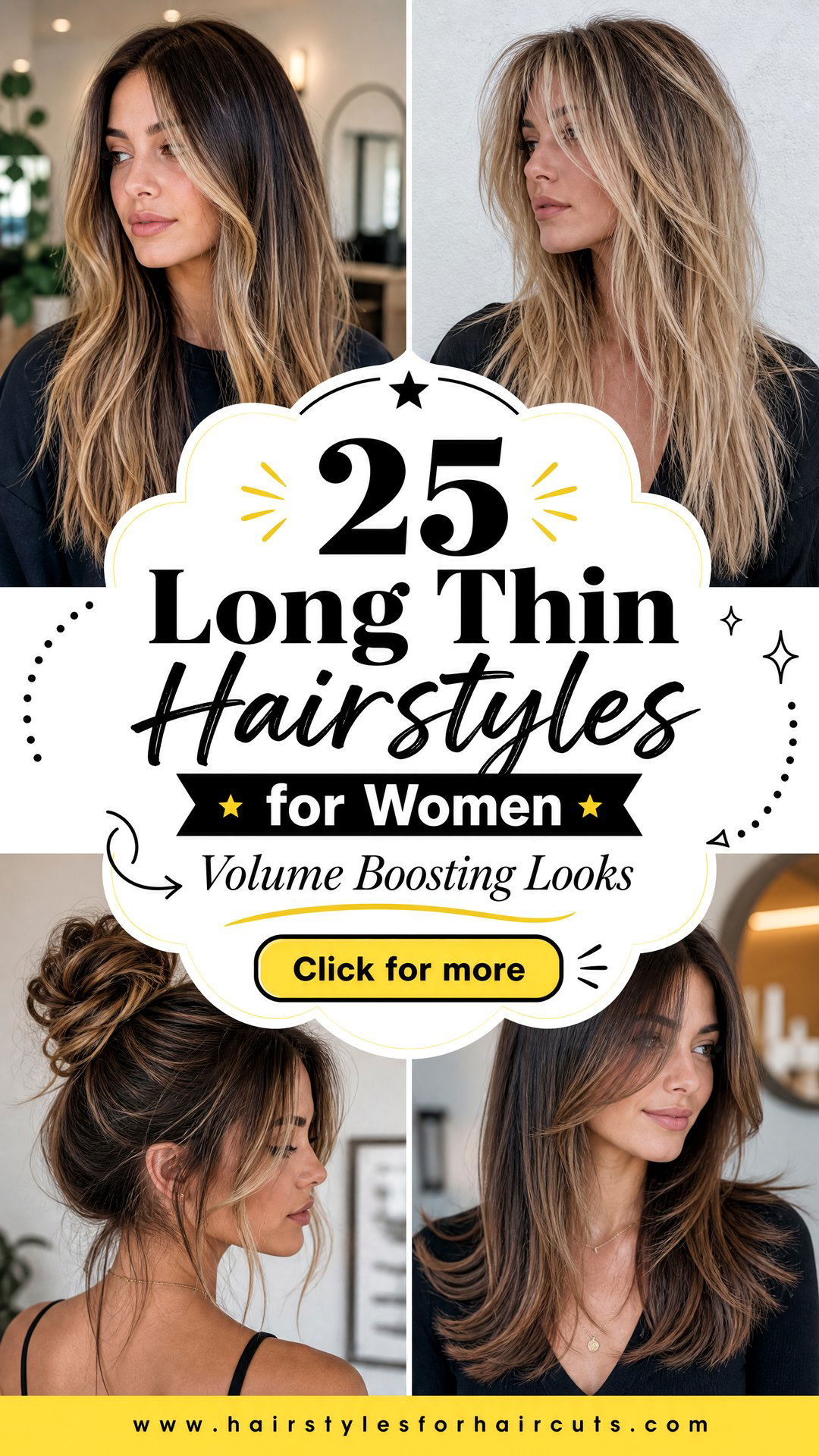 25 Long Thin Hairstyles for Women Volume-Boosting Looks - 25 Long Thin Hairstyles for Women: Volume-Boosting Looks