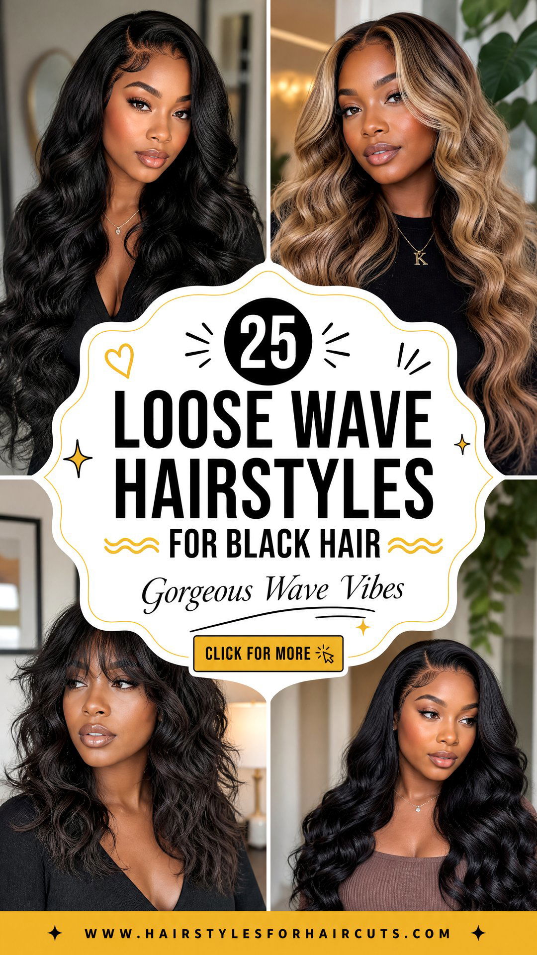 25 Loose Wave Hairstyles for Black Hair Gorgeous Ideas - 25 Loose Wave Hairstyles for Black Hair: Gorgeous Ideas