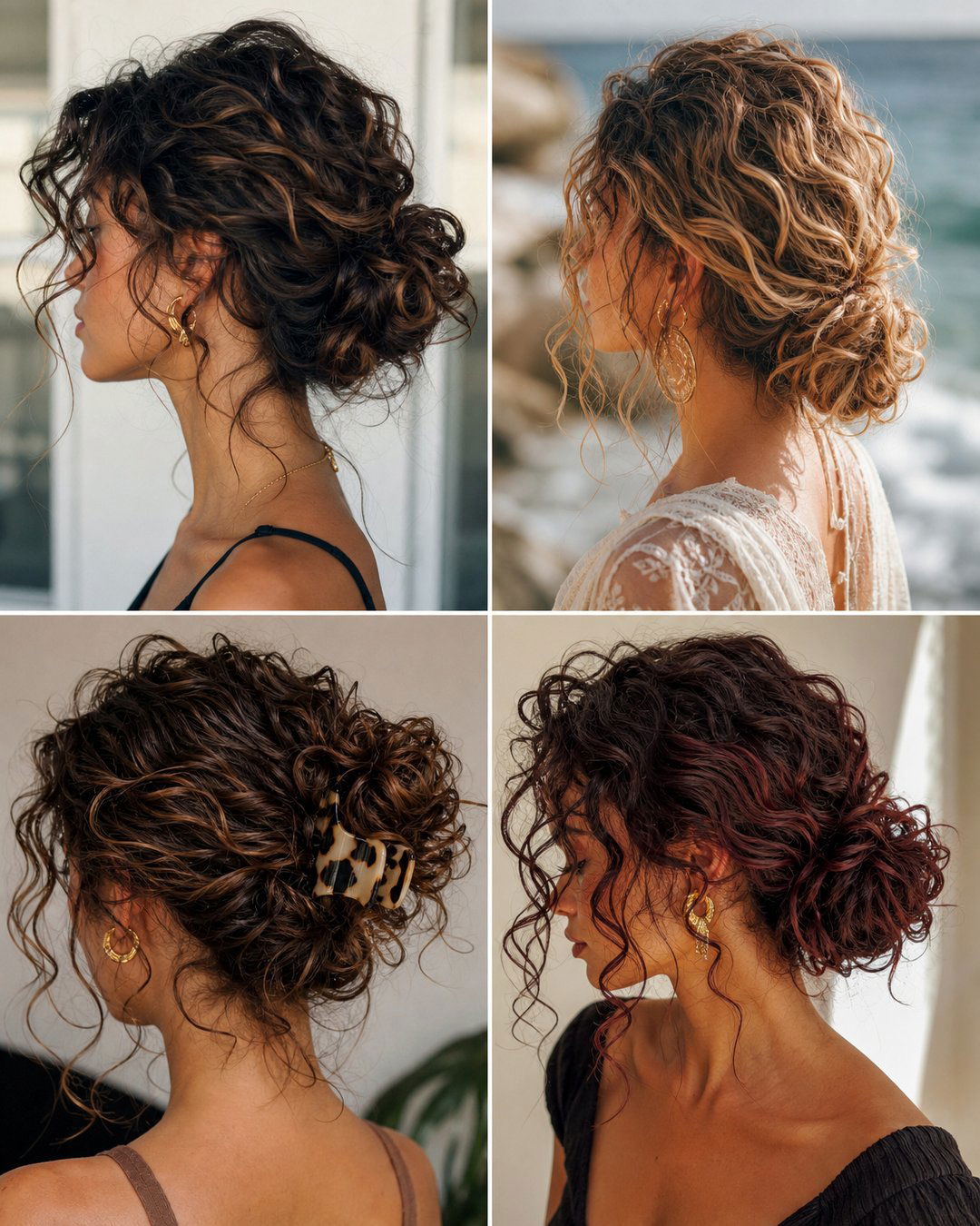 25 Low Bun Hairstyles for Curly Hair Chic Ideas