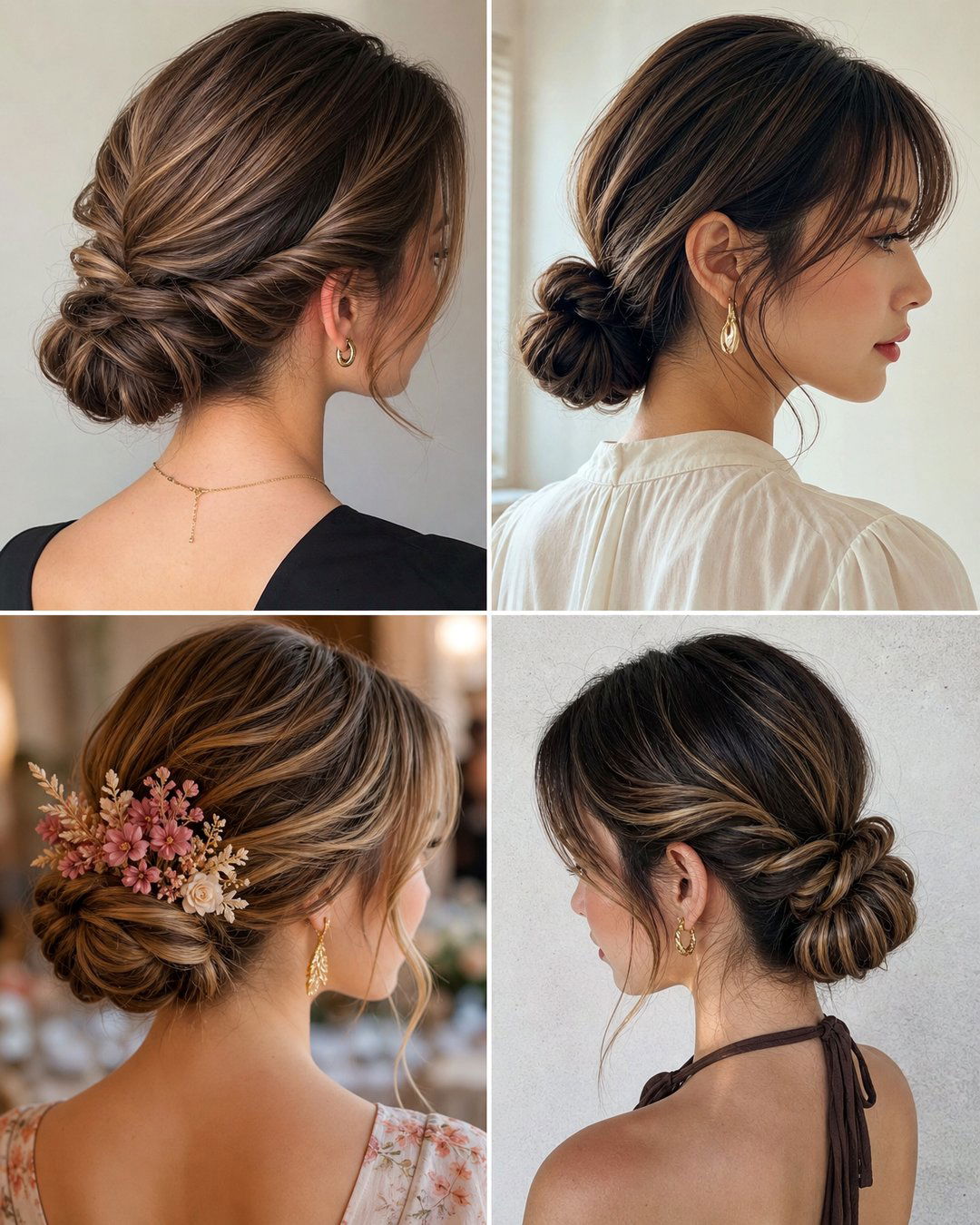 25 Low Bun Hairstyles for Short Hair Chic Ideas