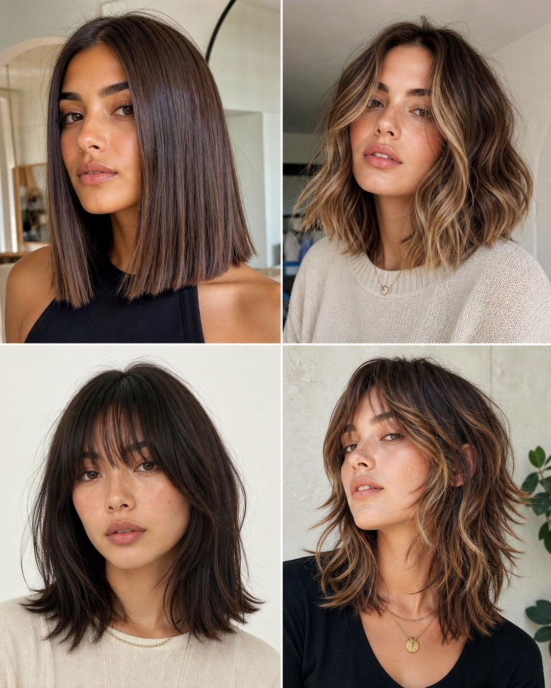 25 Medium Blunt Haircuts Sleek and Modern Style Ideas