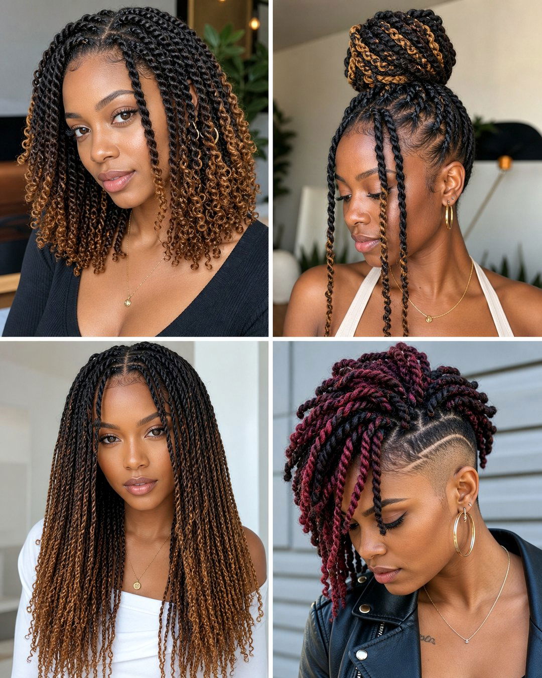 25 Medium Cuban Twist Hairstyles Bold Protective Looks