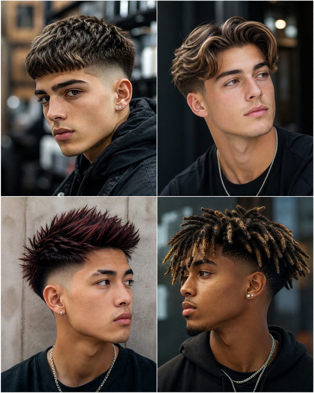 25 Medium Hair Fade Haircuts for an Edgy Modern Look