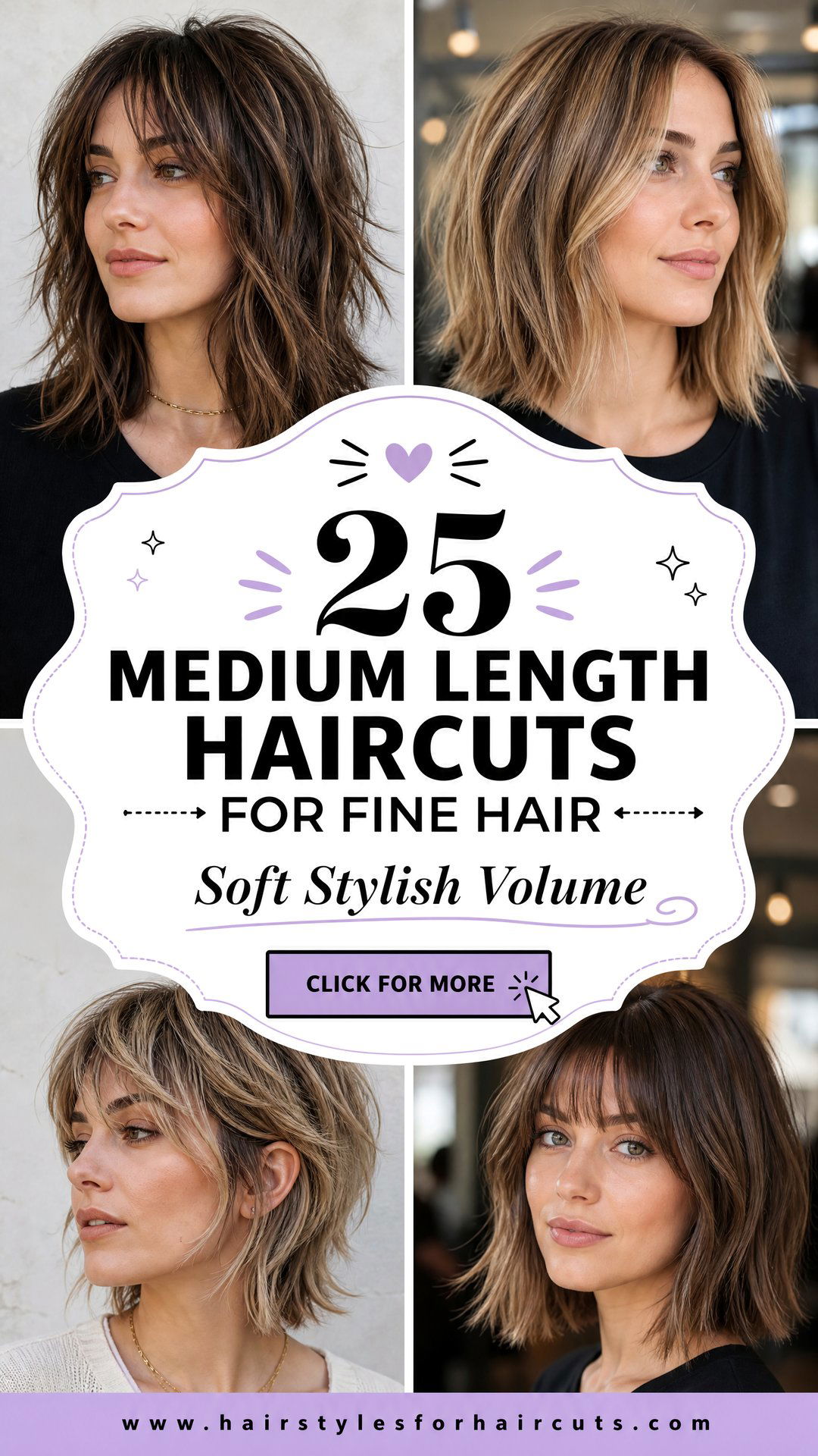 25 Medium Length Haircuts for Fine Hair Women Love - 25 Medium Length Haircuts for Fine Hair Women Love