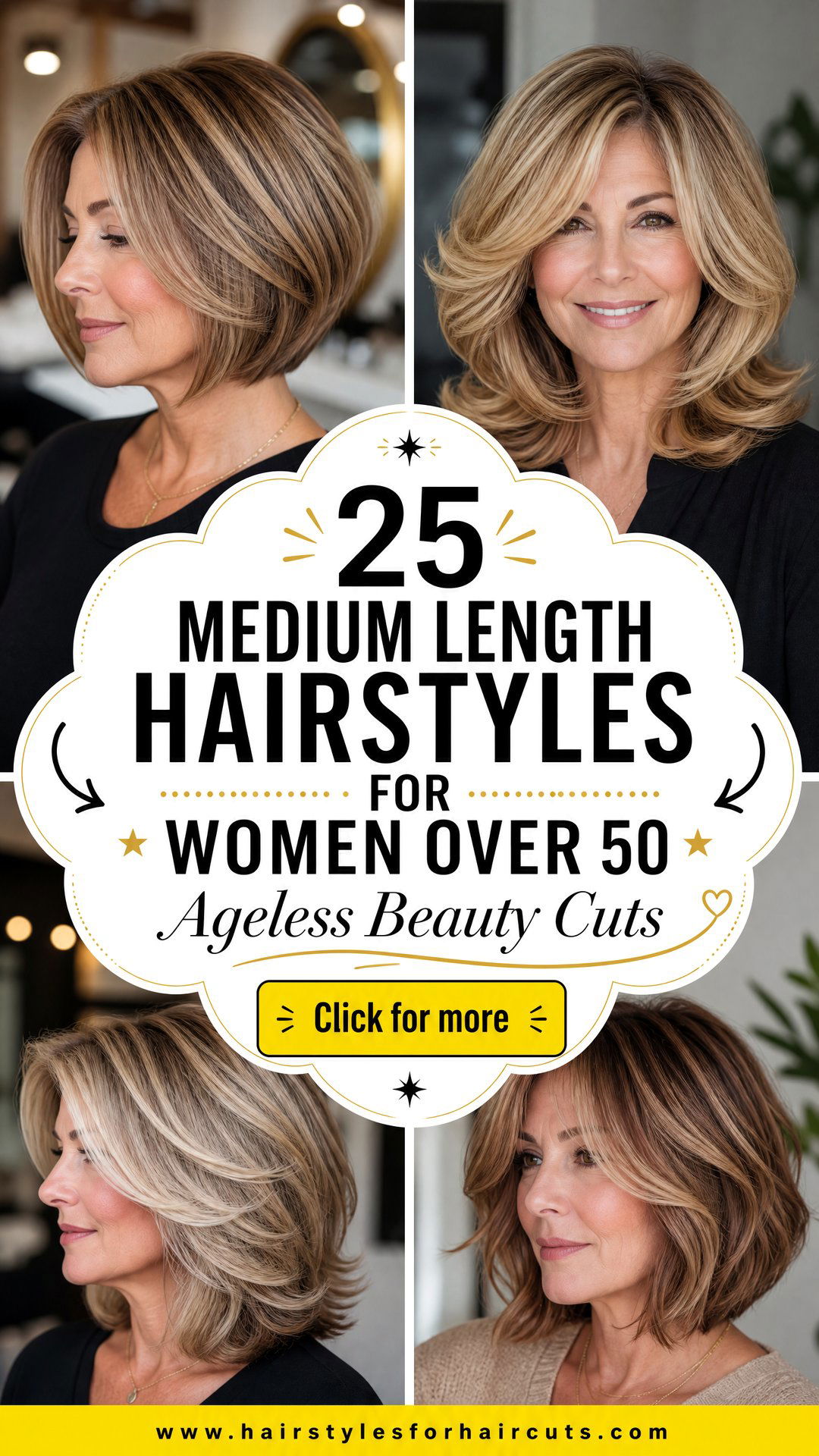 25 Medium Length Hairstyles for Women Over 50 - 25 Medium Length Hairstyles for Women Over 50