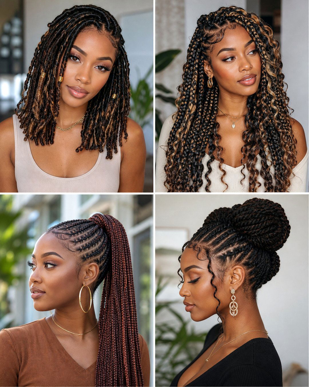 25 Medium Length Protective Hairstyles for Natural Hair