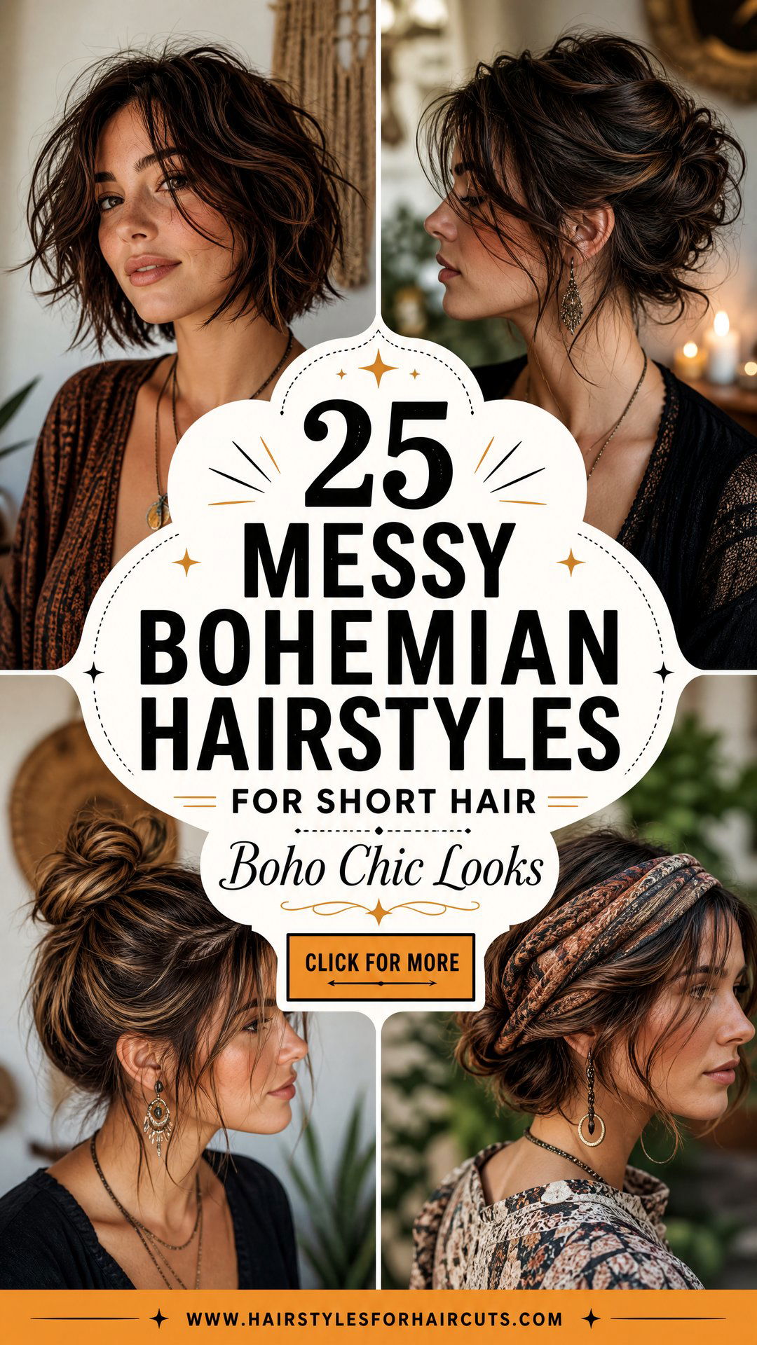25 Messy Bohemian Hairstyles for Short Hair Looks - 25 Messy Bohemian Hairstyles for Short Hair Looks