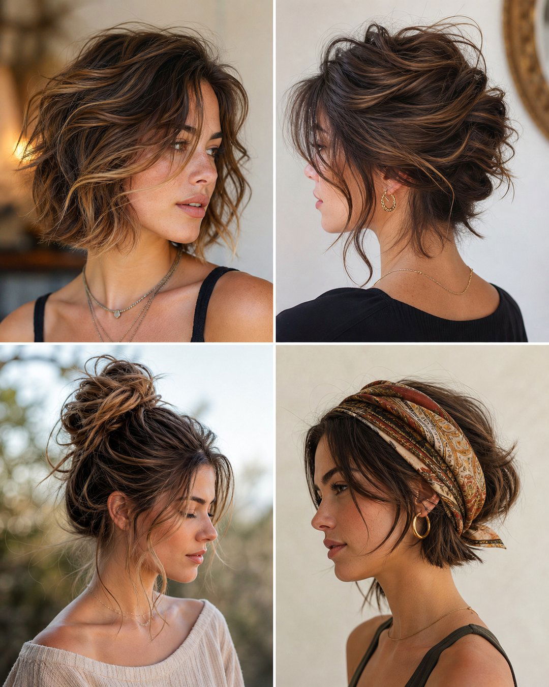 25 Messy Bohemian Hairstyles for Short Hair Looks