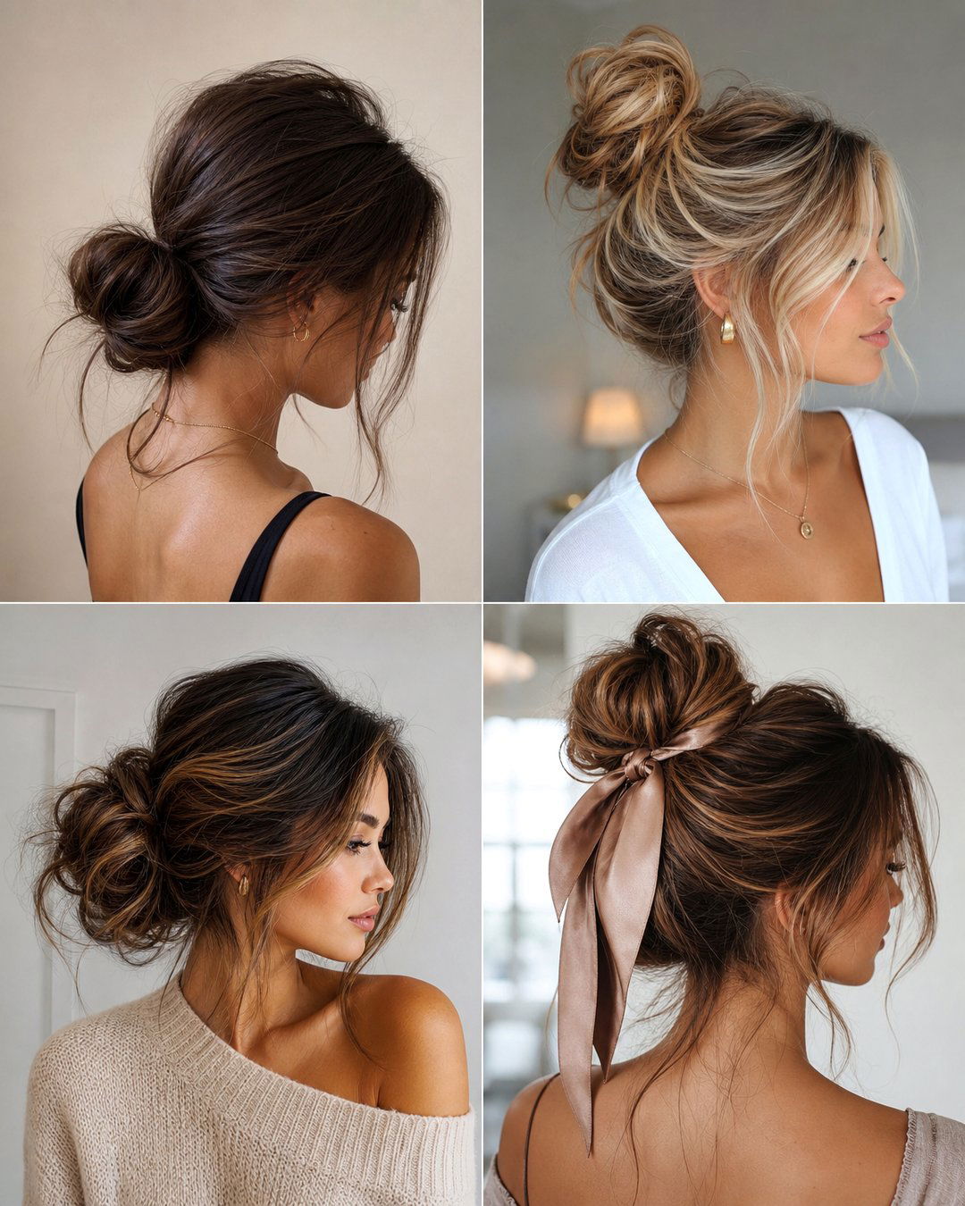 25 Messy Bun Hairstyles Easy Chic and Effortless Looks