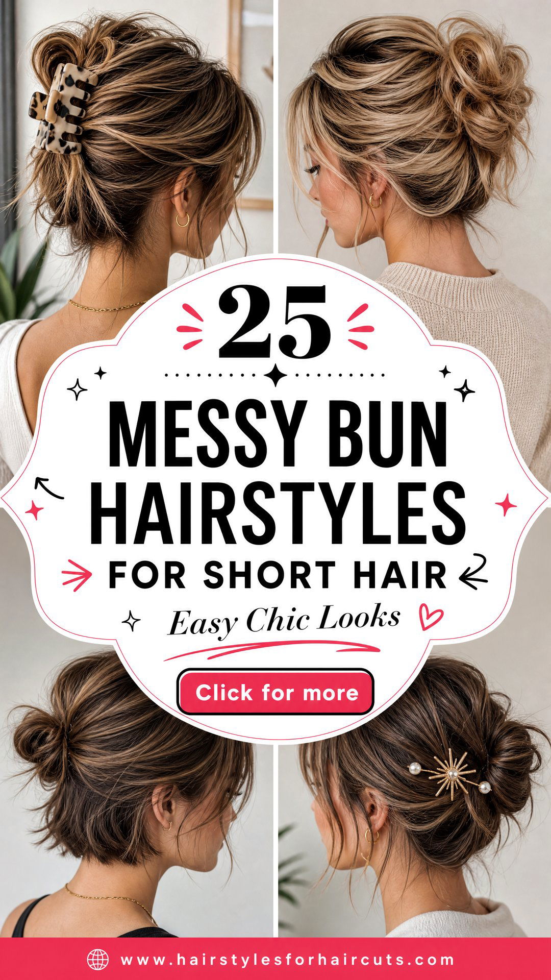 25 Messy Bun Hairstyles for Short Hair Easy and Chic Looks - 25 Messy Bun Hairstyles for Short Hair: Easy & Chic Looks