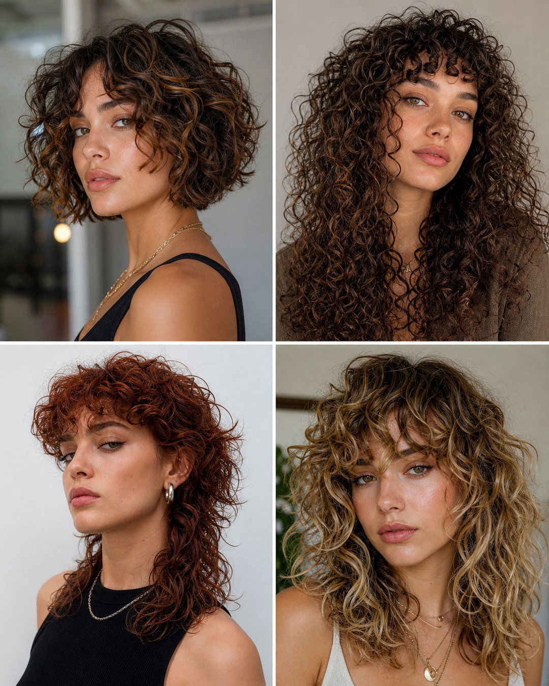 25 Mid Length Curly Hairstyles for Bouncy Chic Looks