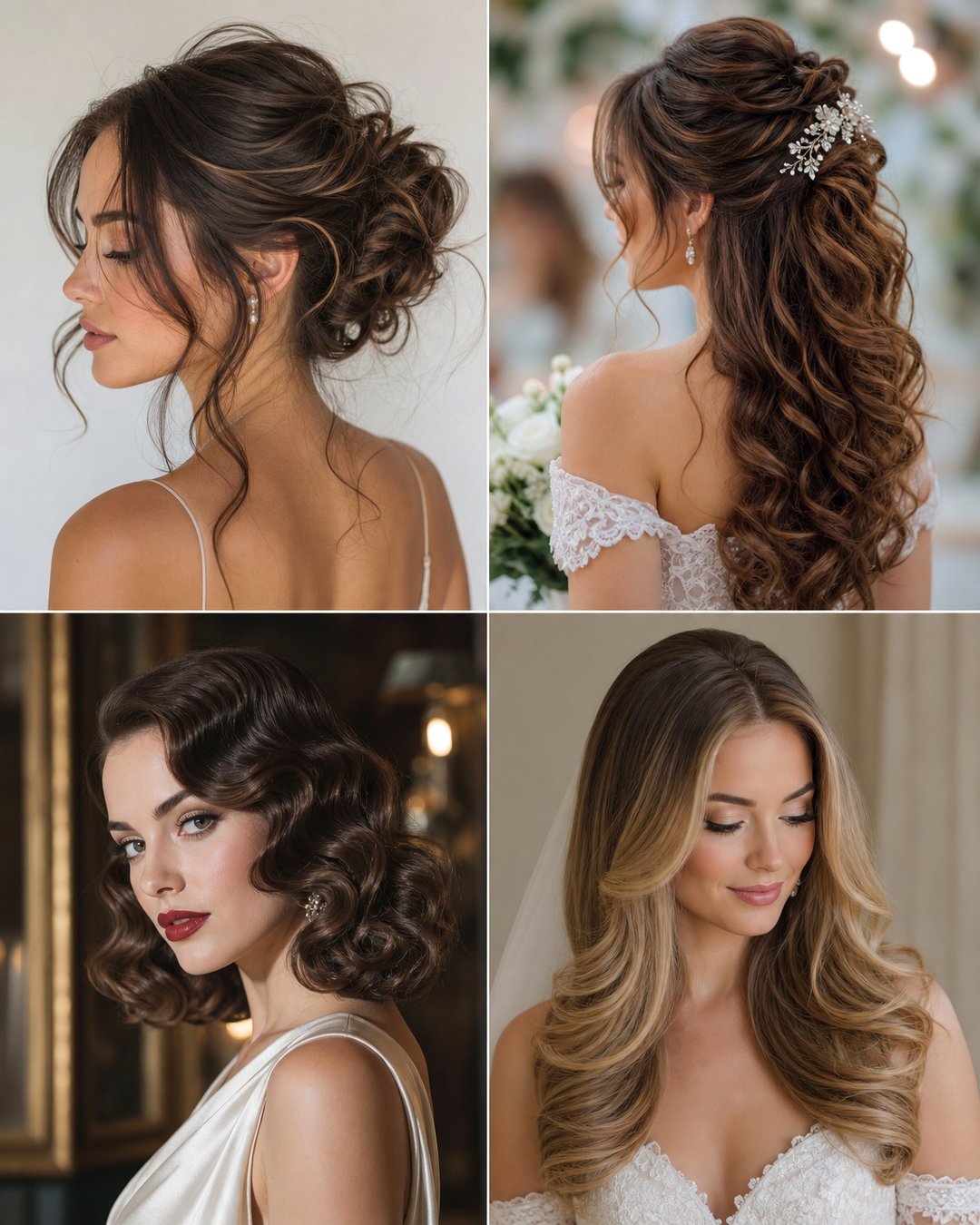 25 Mid Length Wedding Hairstyles for Stunning Brides