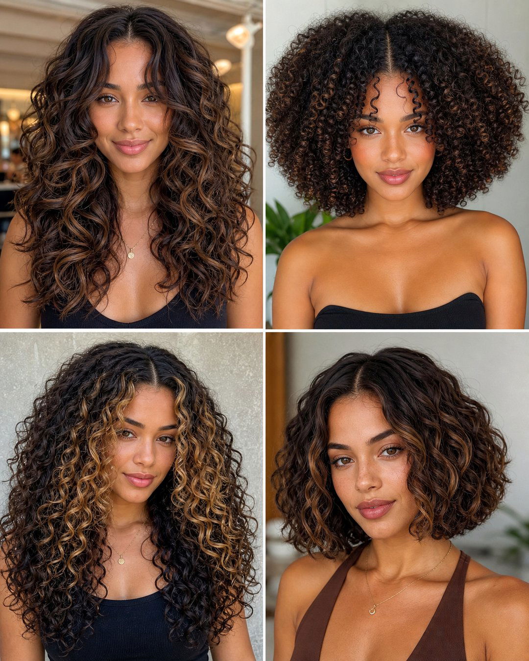 25 Middle Part Haircuts Curly Hair Styles to Love