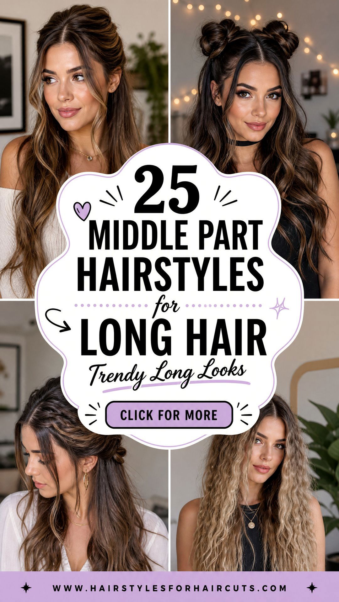 25 Middle Part Hairstyles for Long Hair to Try Now - 25 Middle Part Hairstyles for Long Hair to Try Now