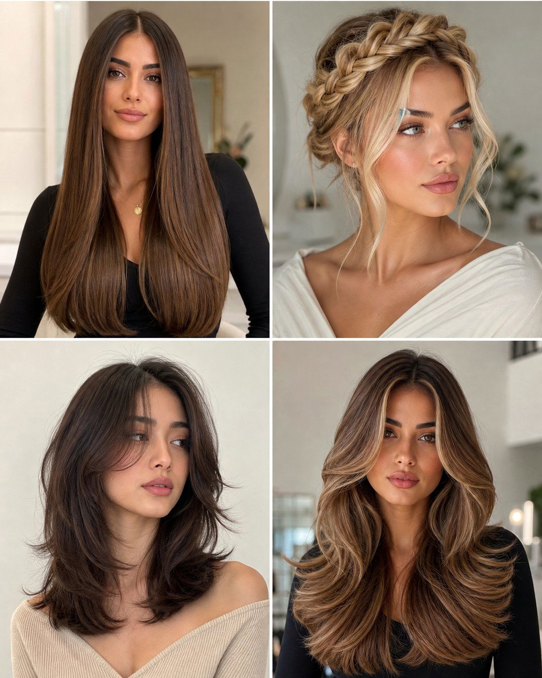 25 Middle Part Hairstyles for Medium Hair Chic and Trendy