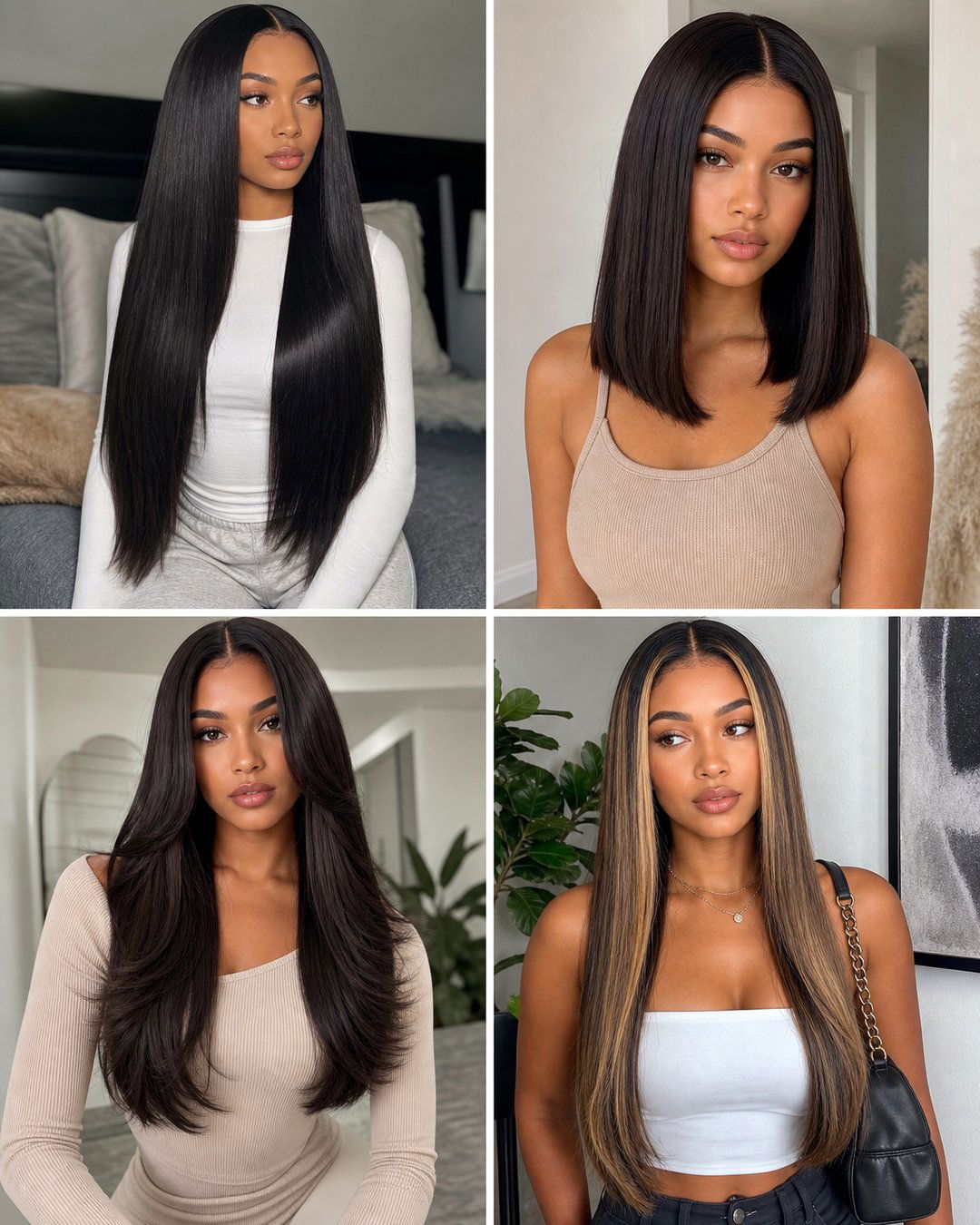 25 Middle Part Straight Hair Sew In Hairstyles to Try