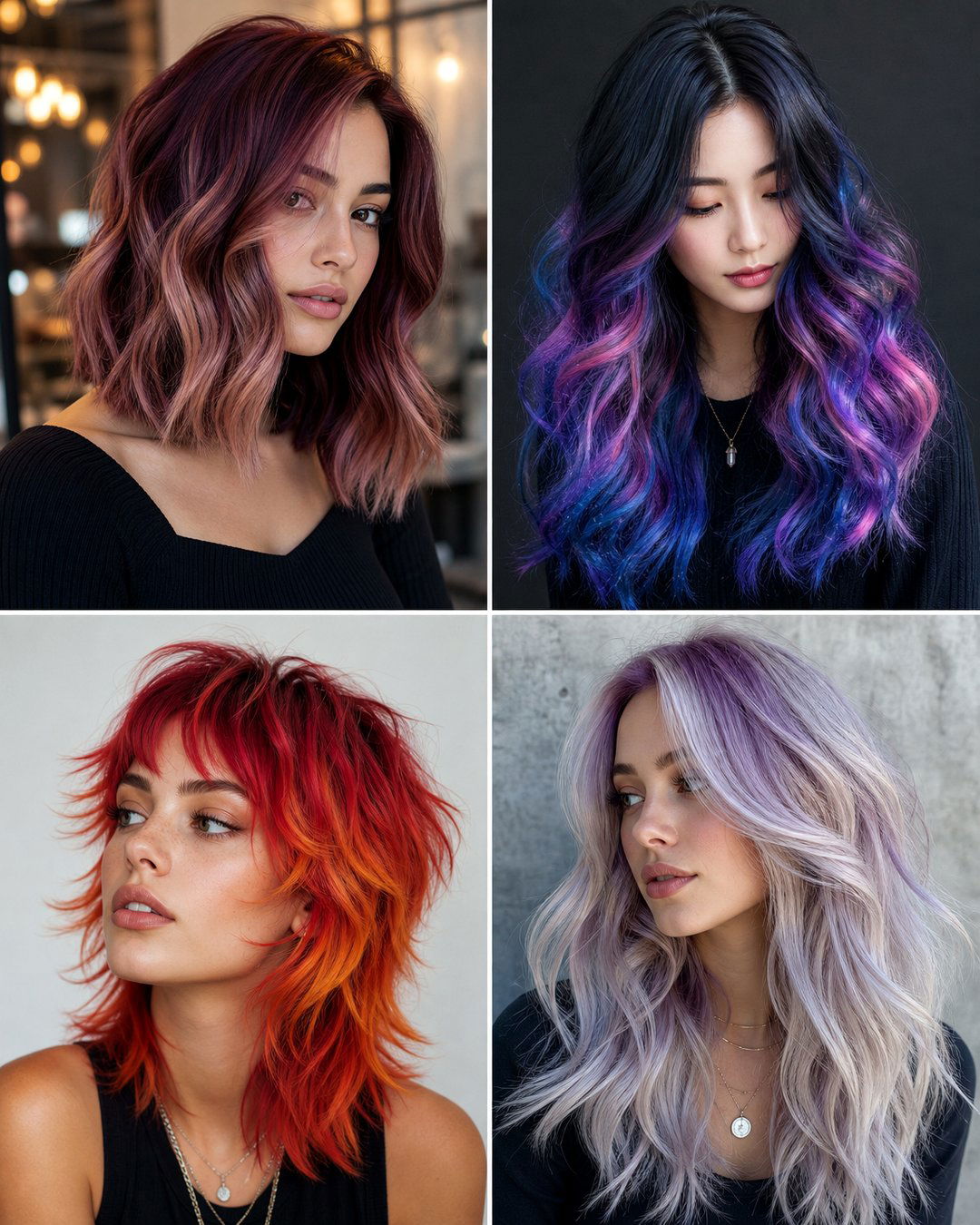 25 Multi Color Hairstyles Bold and Vibrant Hair Ideas