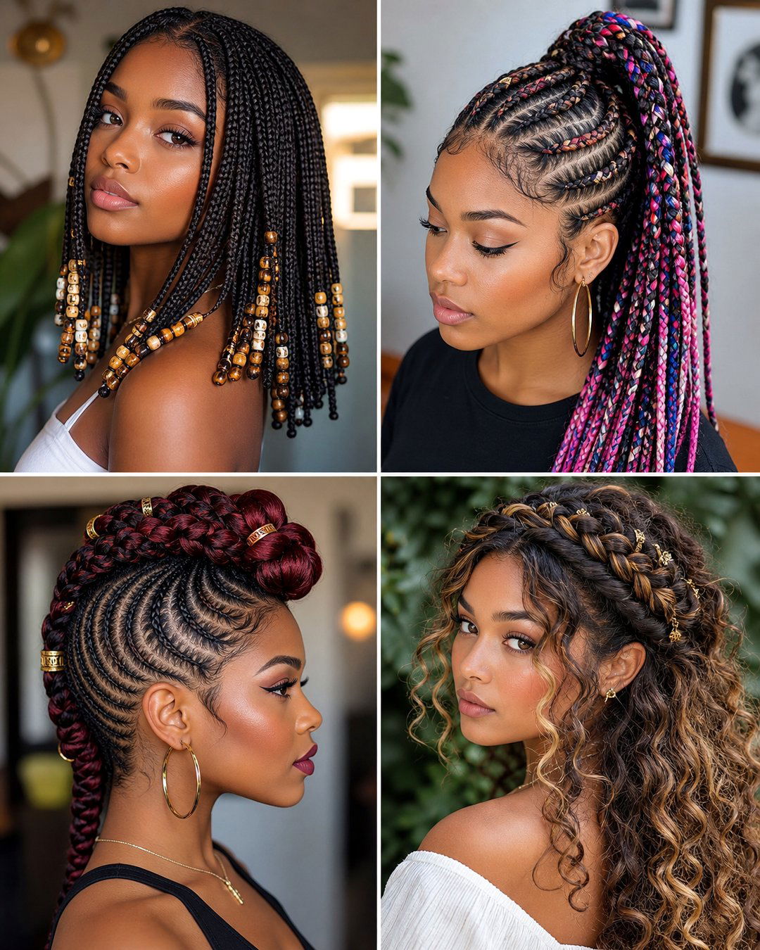 25 Natural Hairstyles Cute Braids for Kids to Try