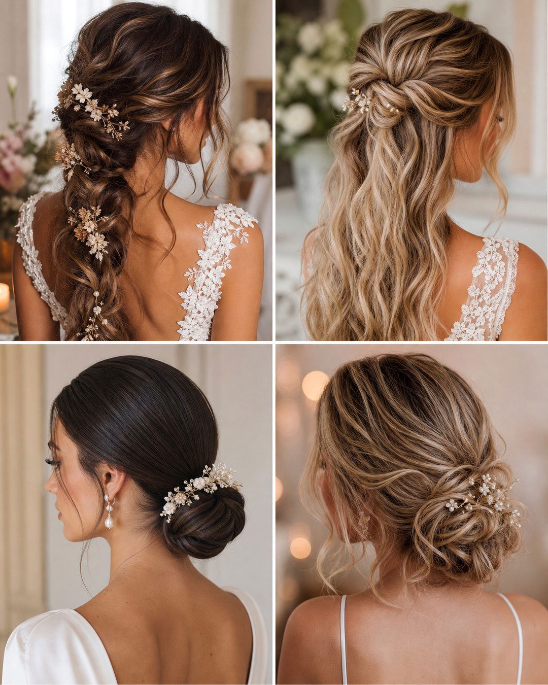 25 Natural Wedding Hairstyles for Long Hair Brides