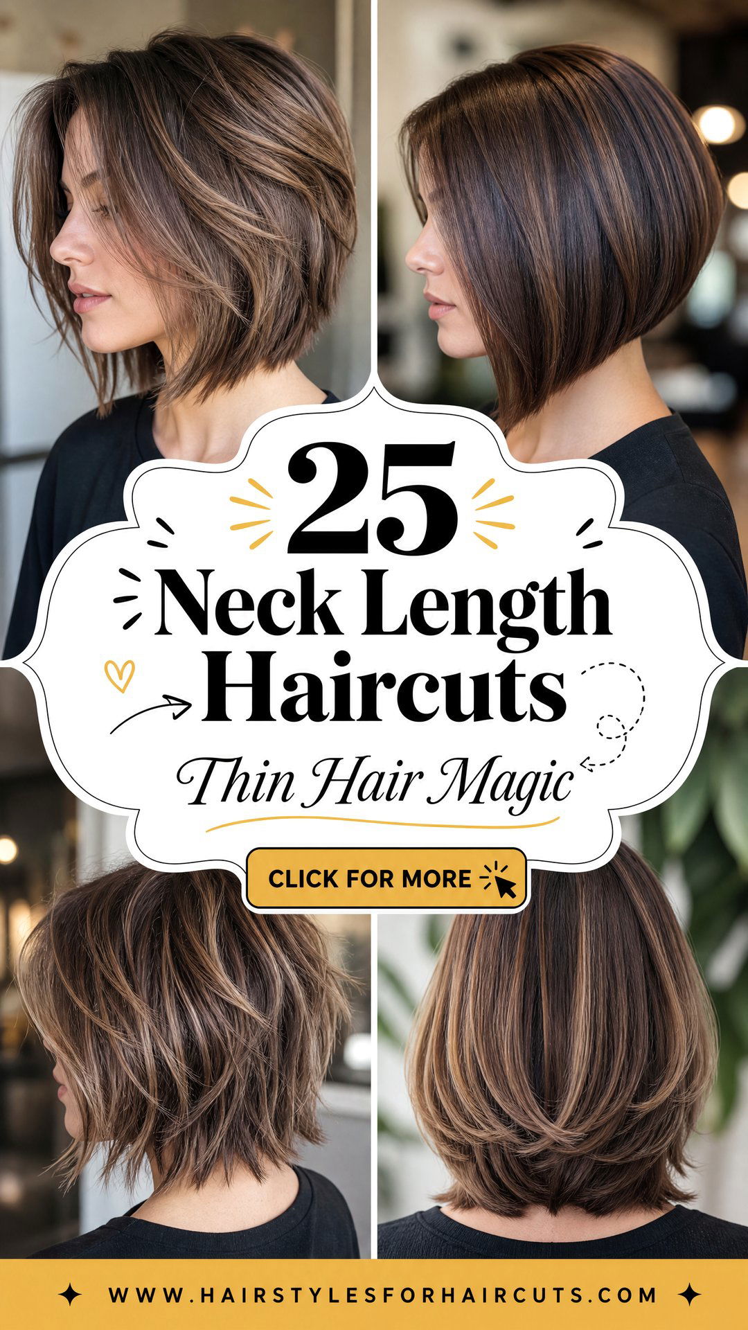 25 Neck Length Haircuts for Thin Hair to Try Now - 25 Neck Length Haircuts for Thin Hair to Try Now