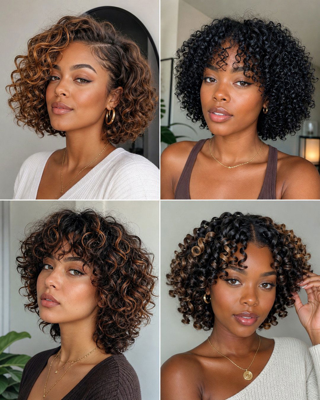 25 Neck Length Short Curly Hairstyles Black Hair