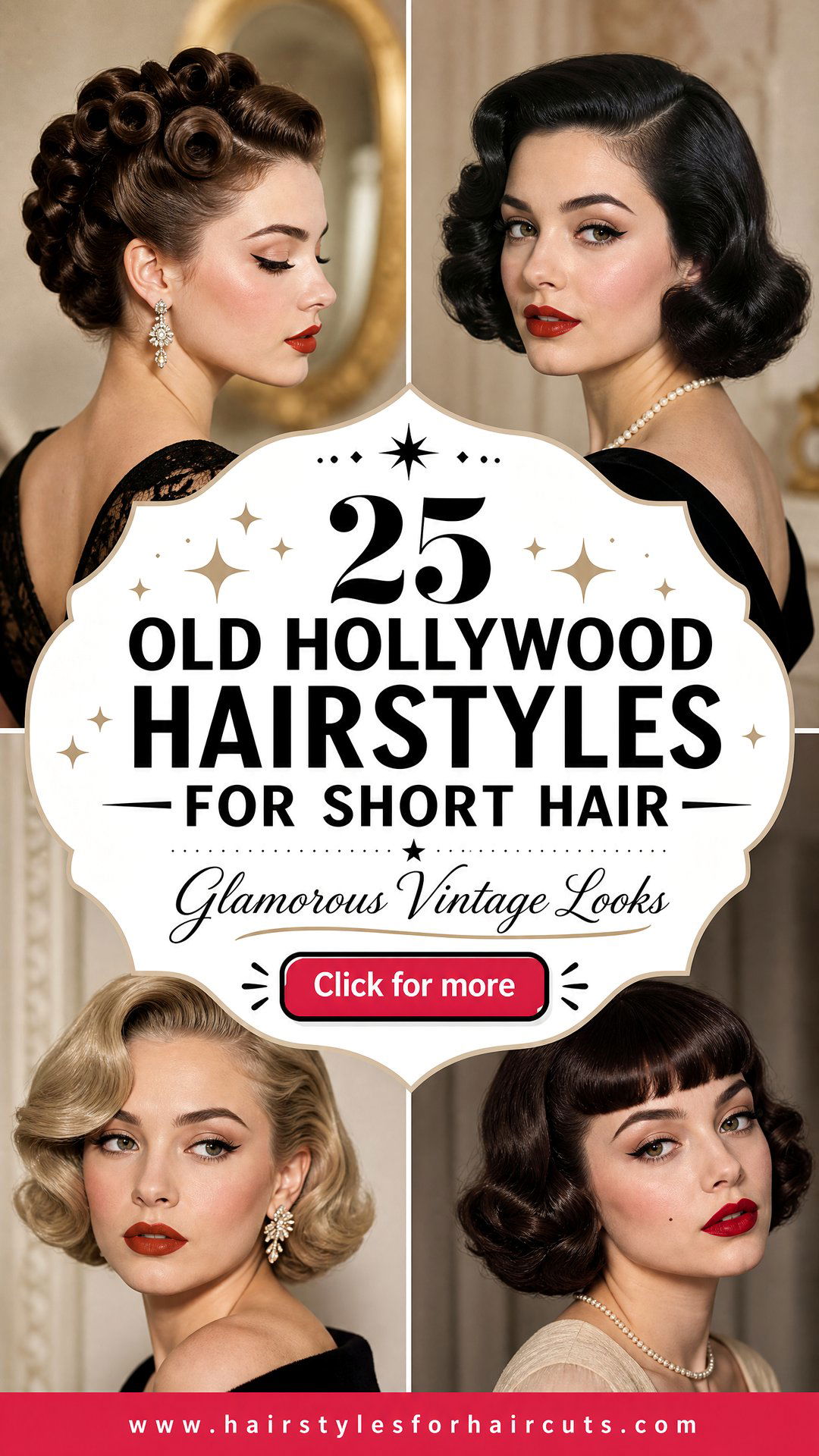 25 Old Hollywood Hairstyles for Short Hair Glam Looks - 25 Old Hollywood Hairstyles for Short Hair: Glam Looks
