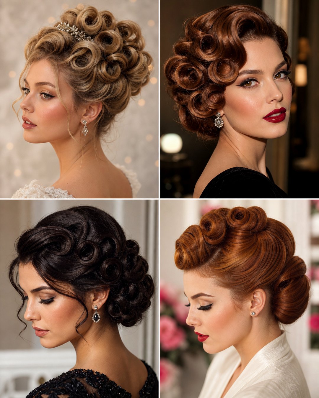25 Pin Curl Hairstyles for Long Black Hair to Try