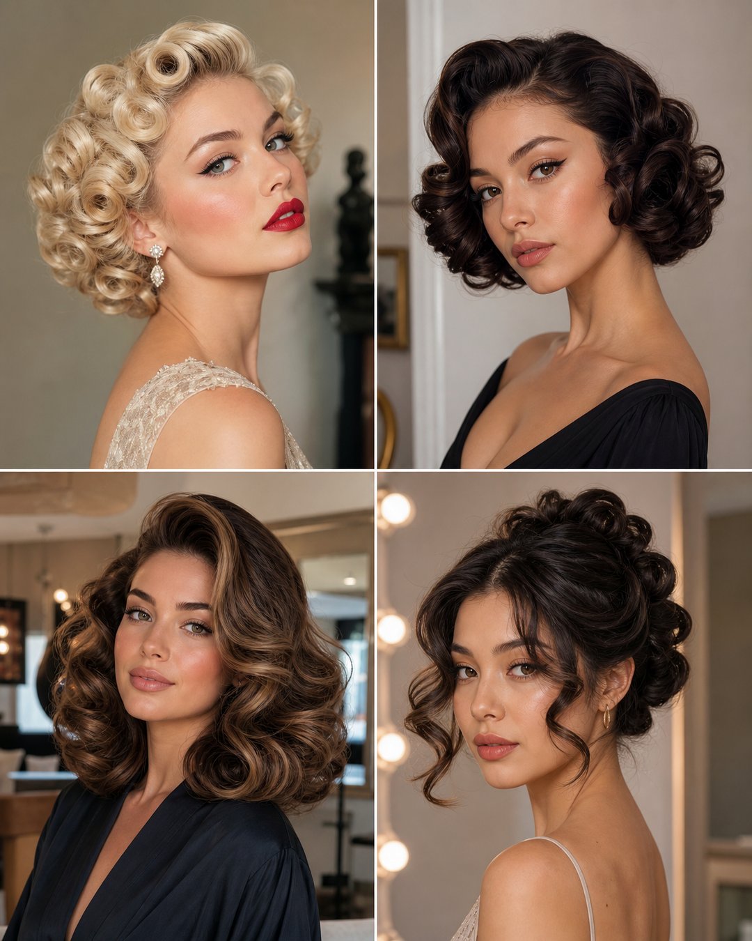 25 Pin Curl Hairstyles for Long Hair to Inspire You