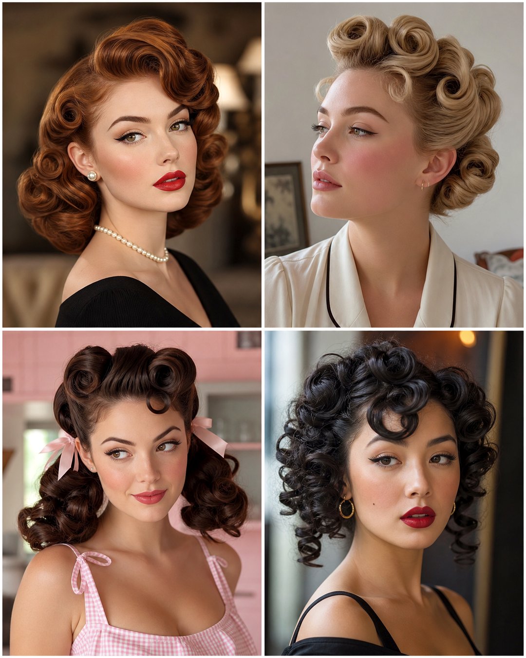 25 Pin Curl Hairstyles for Medium Hair to Try Today