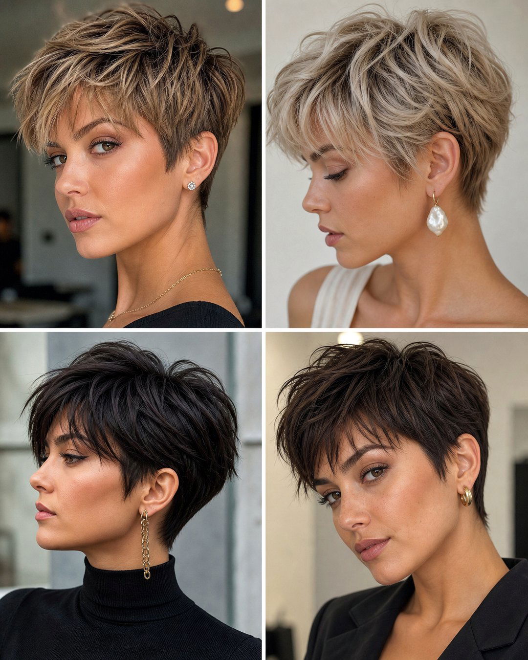 25 Pixie Haircuts Earrings for Short Hair to Sparkle