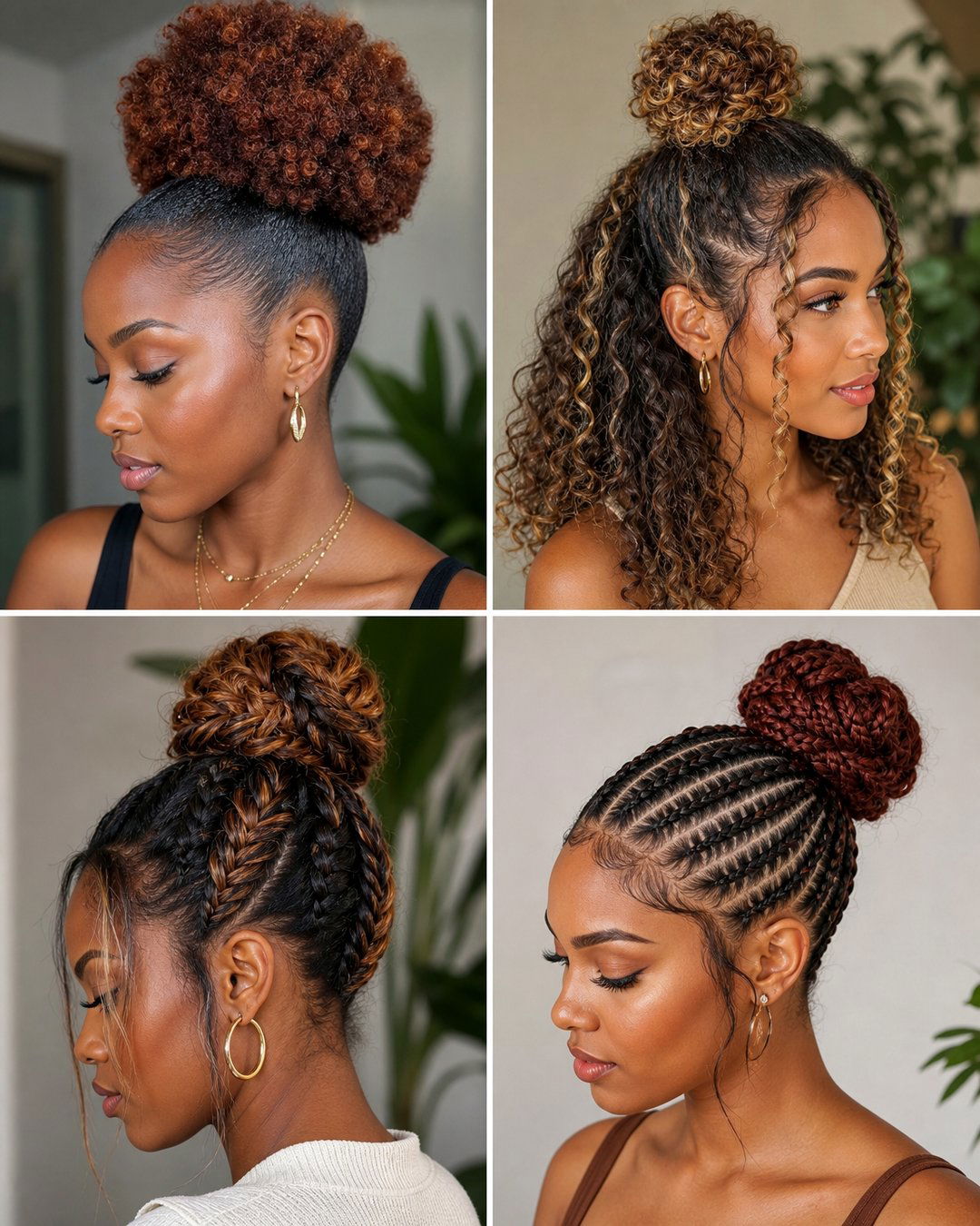 25 Ponytail Bun Hairstyles for Black Hair Stylish Looks