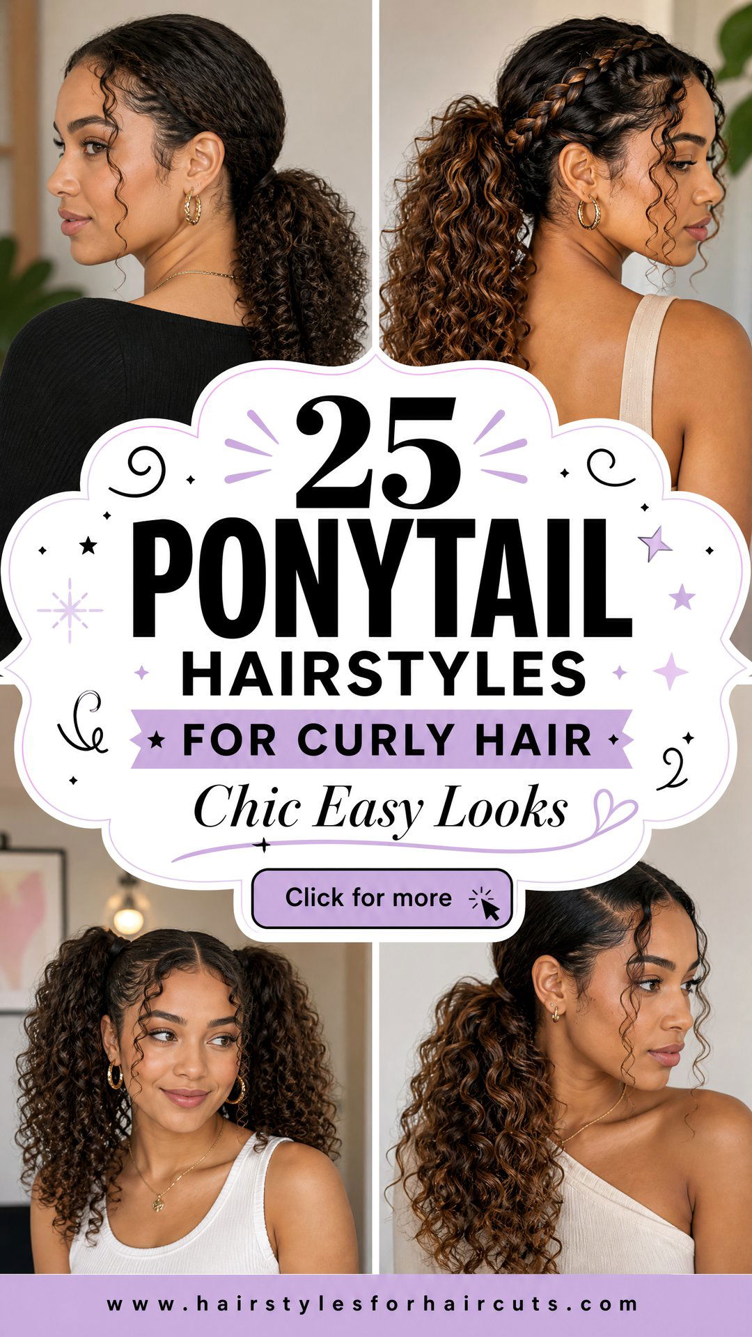 25 Ponytail Hairstyles for Curly Hair Chic and Easy Looks - 25 Ponytail Hairstyles for Curly Hair: Chic & Easy Looks