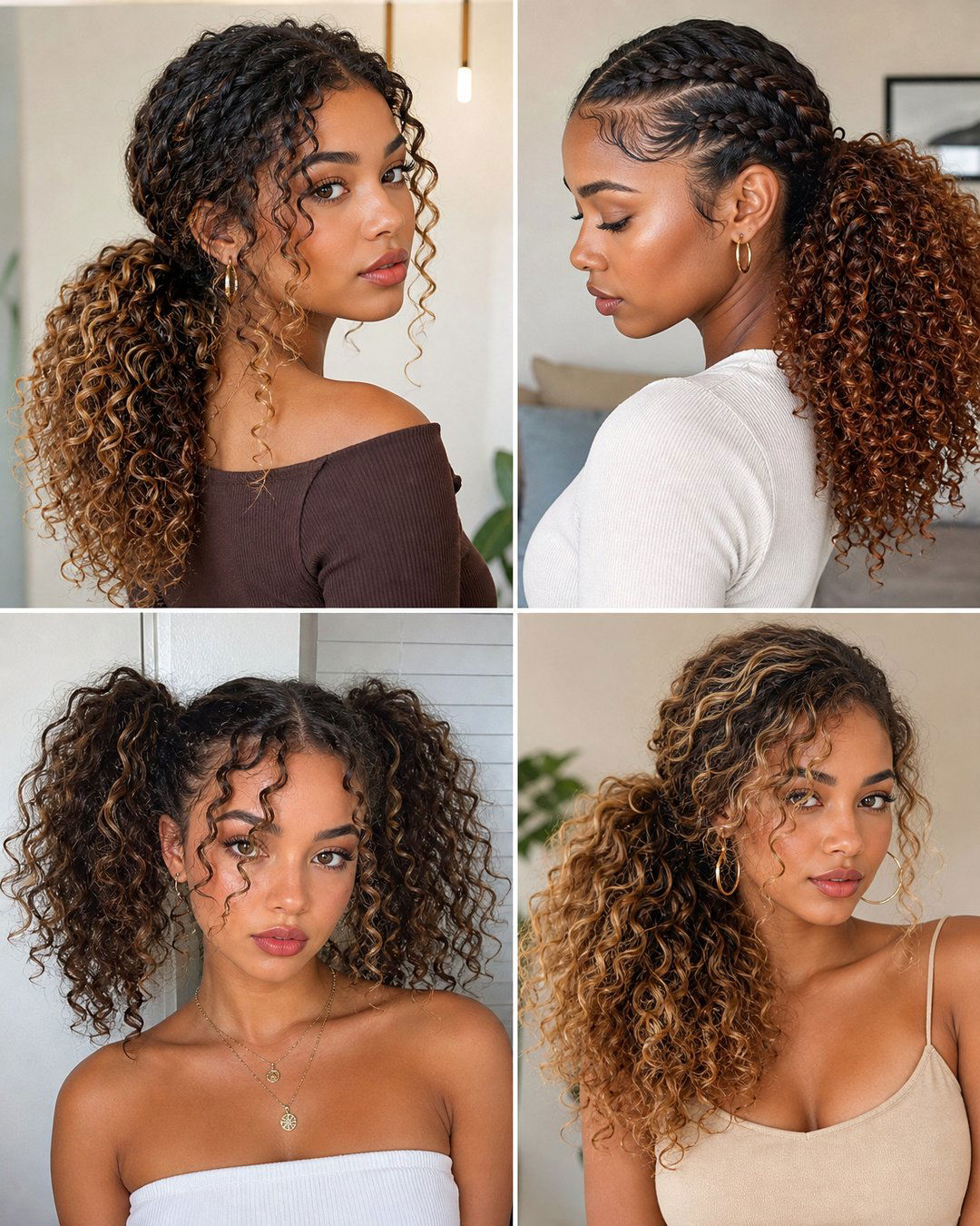 25 Ponytail Hairstyles for Curly Hair Chic and Easy Looks