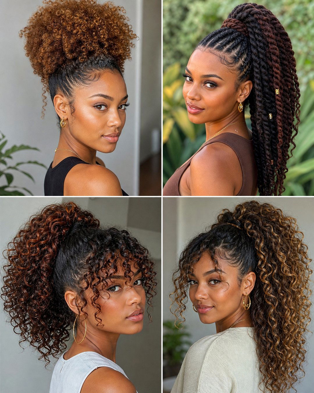 25 Ponytail Hairstyles for Natural Black Hair Chic Ideas