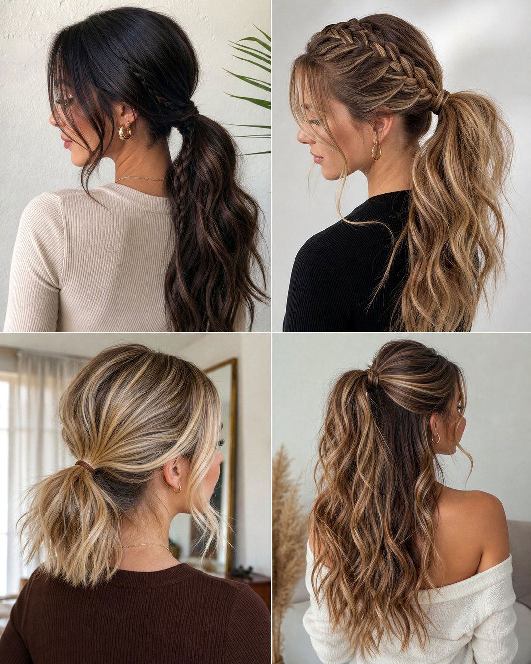 25 Ponytail Hairstyles for Short Hair for School Days