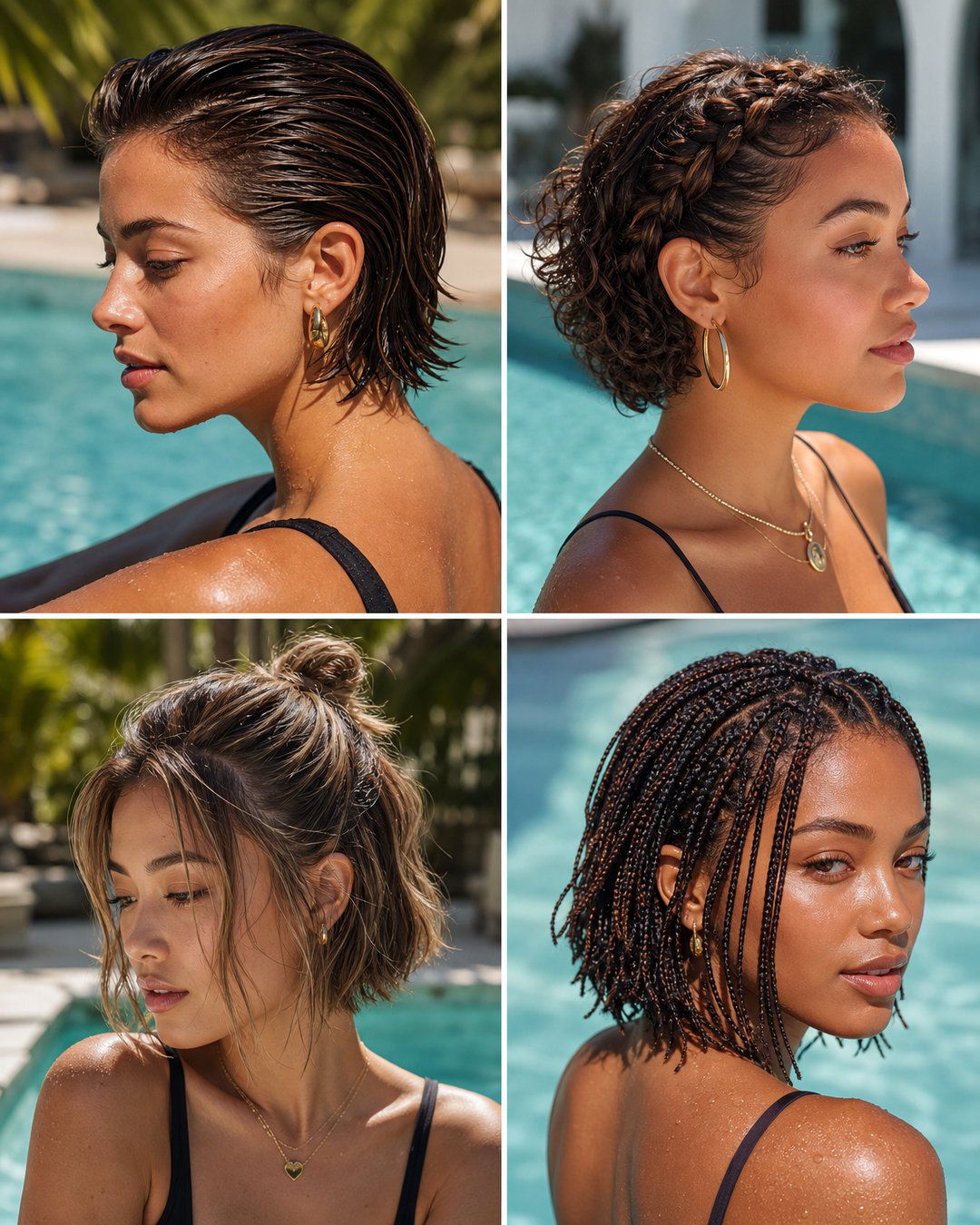 25 Pool Hairstyles for Short Hair to Try This Summer