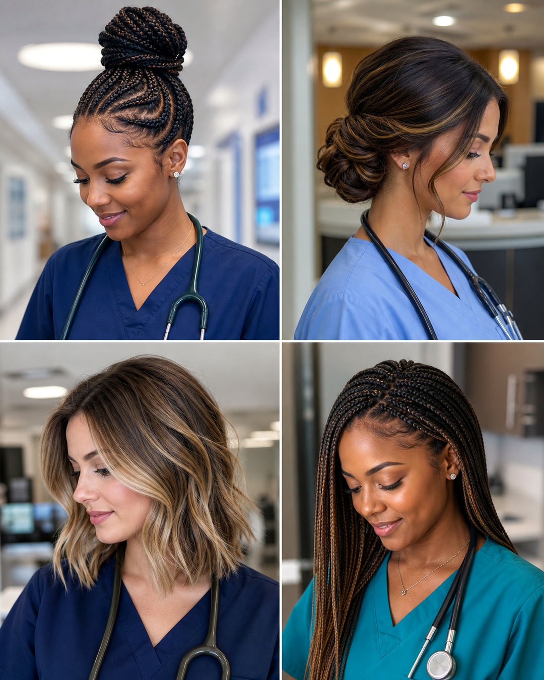 25 Practical Nurse Hairstyles for Long Shifts in Style