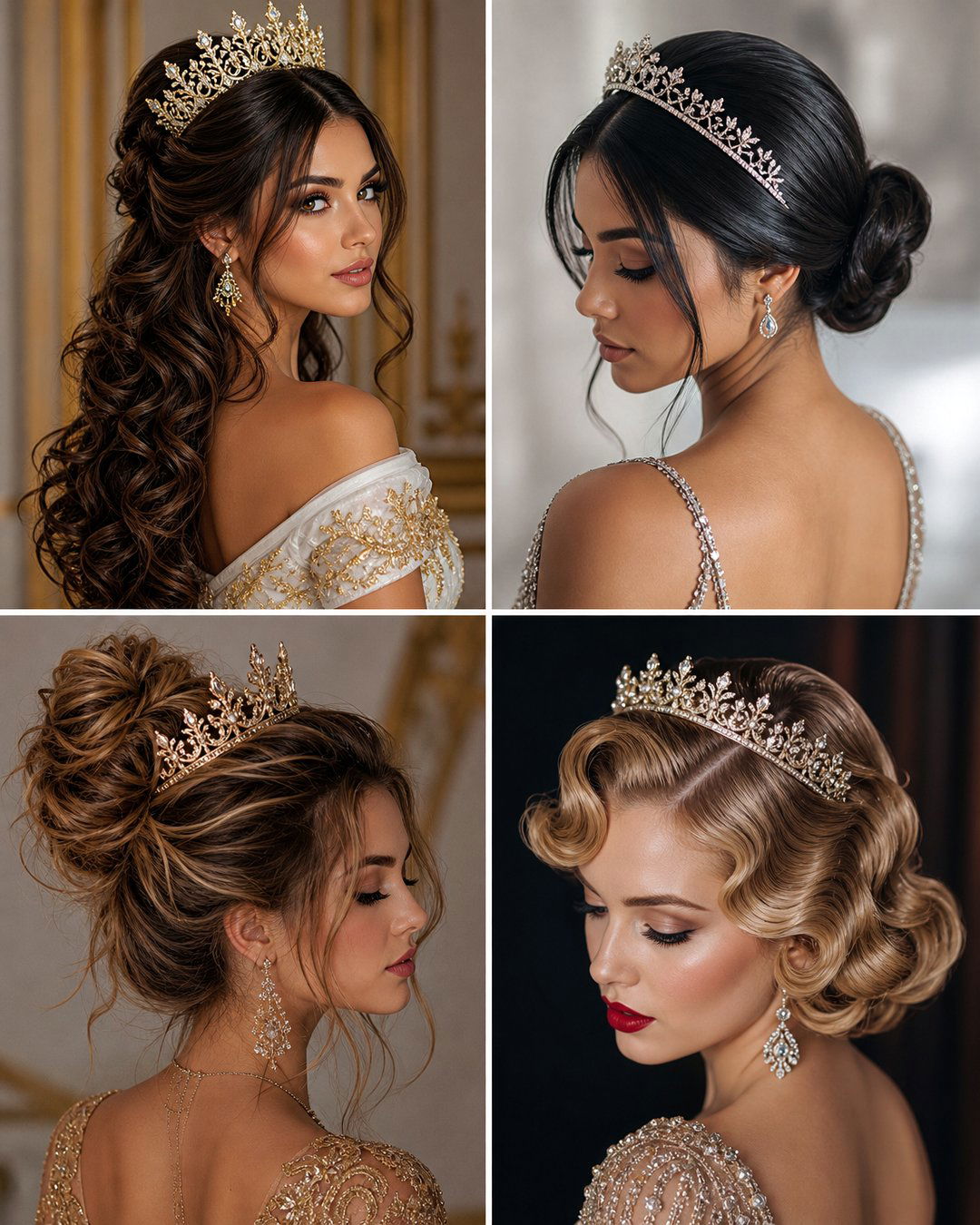 25 Princess Hairstyles With Crown for a Royal Look