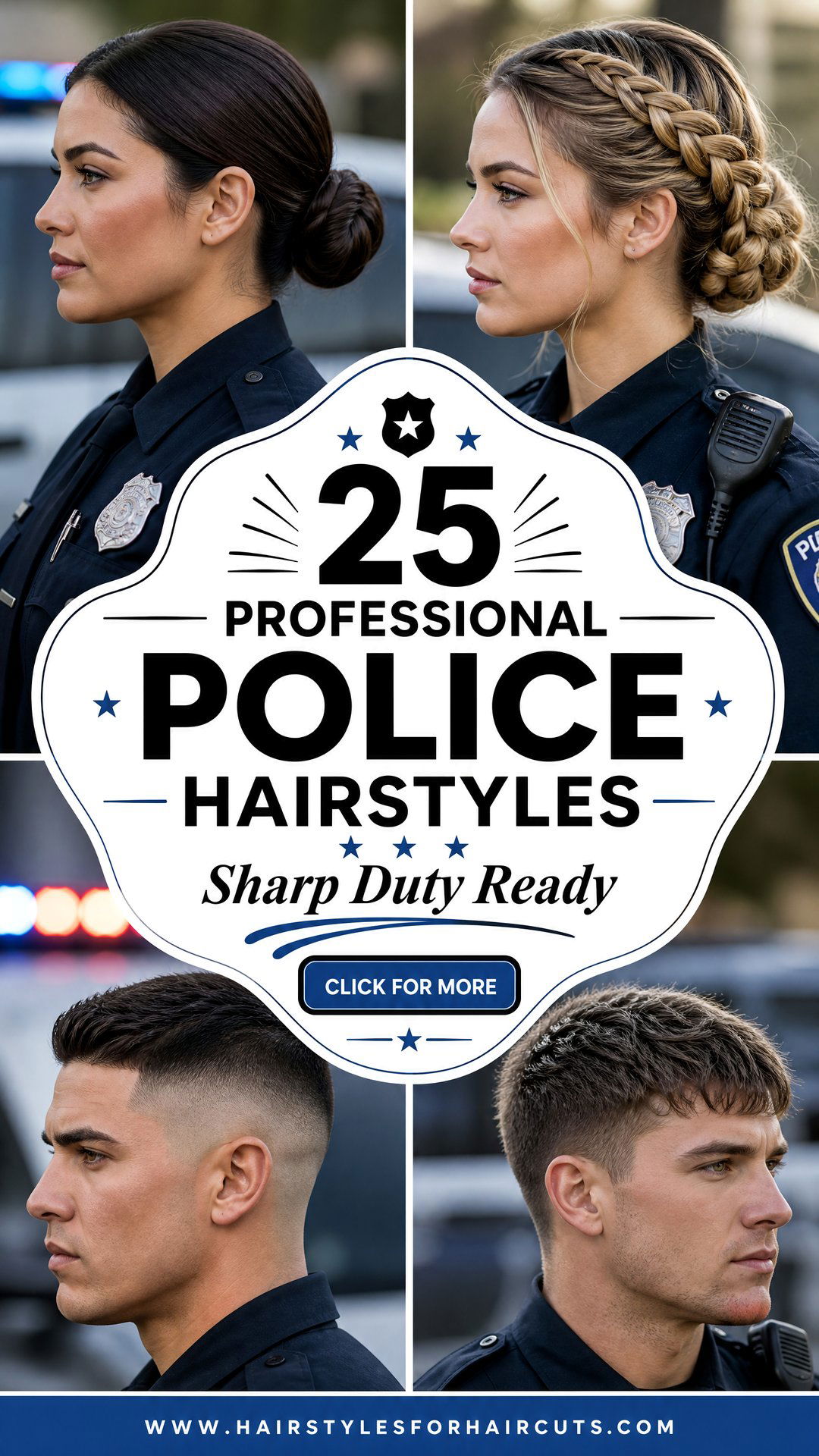 25 Professional Police Hairstyles for a Sharp Look - 25 Professional Police Hairstyles for a Sharp Look