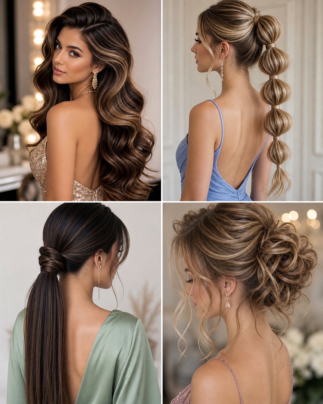 25 Prom Hairstyles for Long Hair Straight Sleek Looks