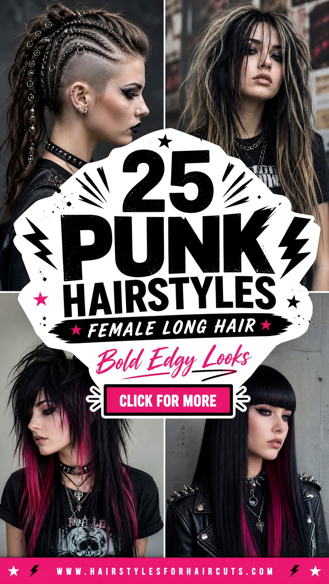 25 Punk Hairstyles Female Long Hair Bold Edgy Looks - 25 Punk Hairstyles Female Long Hair: Bold Edgy Looks