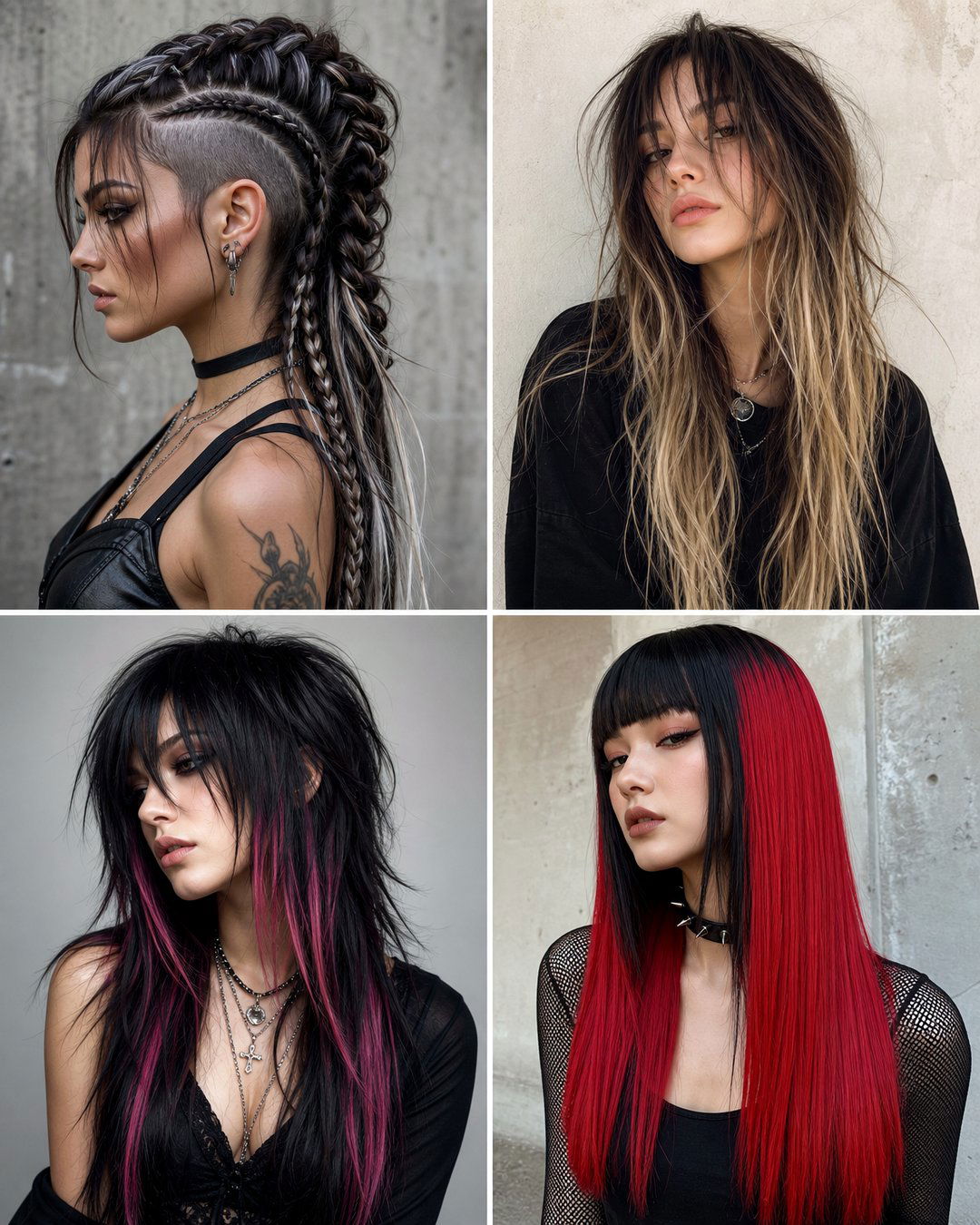 25 Punk Hairstyles Female Long Hair Bold Edgy Looks