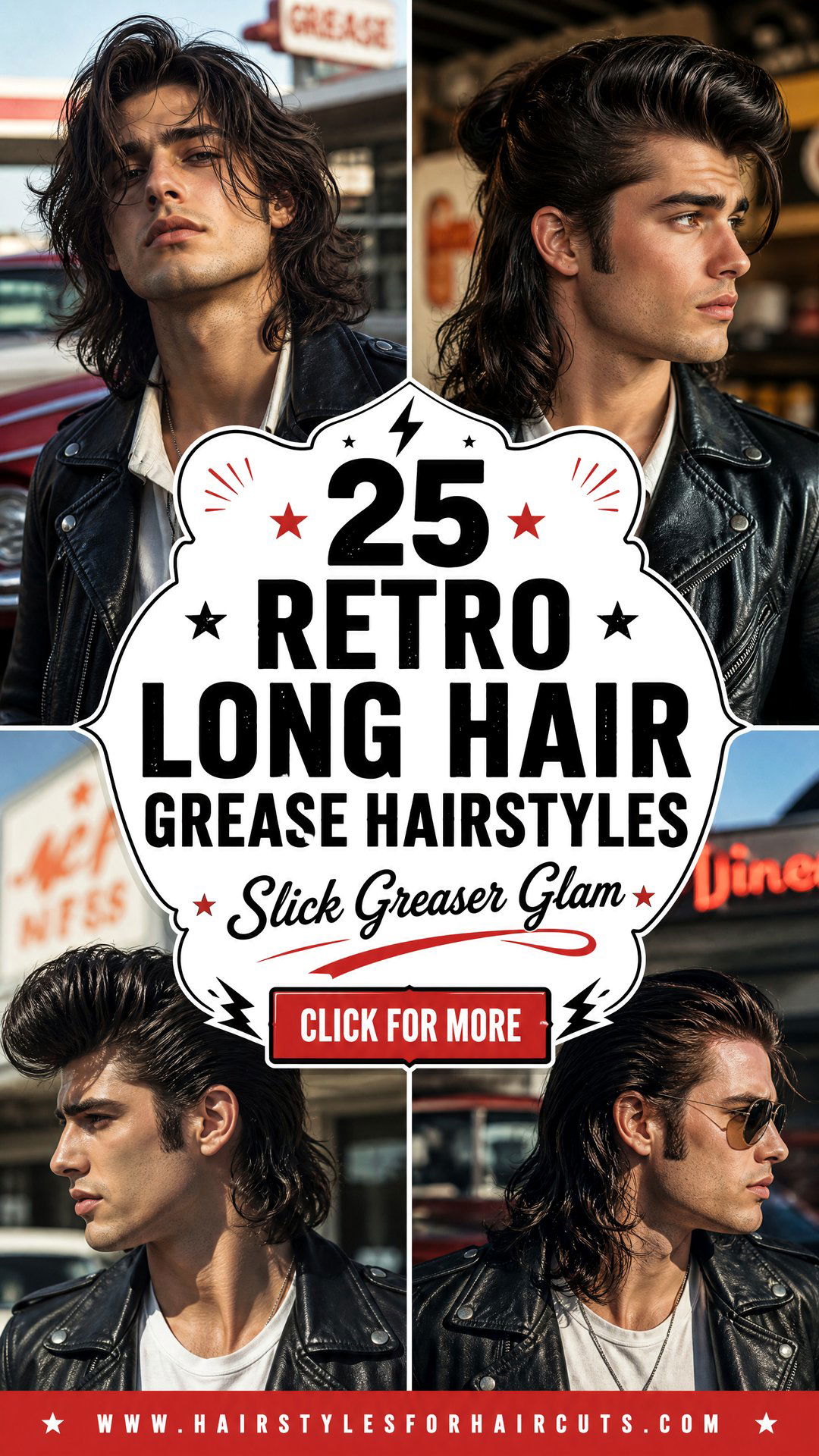 25 Retro Long Hair Grease Hairstyles to Try Now - 25 Retro Long Hair Grease Hairstyles to Try Now