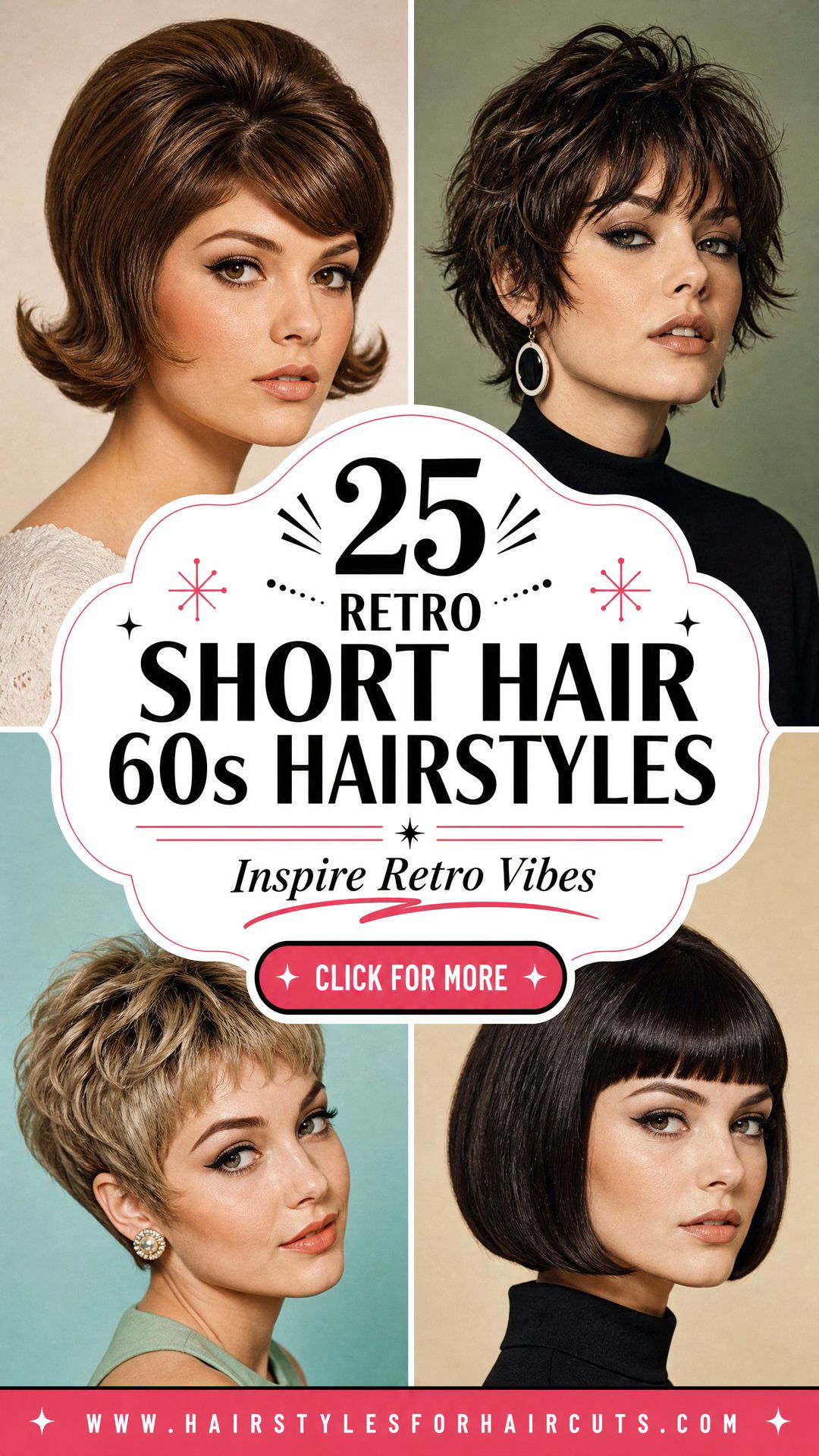 25 Retro Short Hair 60s Hairstyles to Inspire You - 25 Retro Short Hair 60s Hairstyles to Inspire You